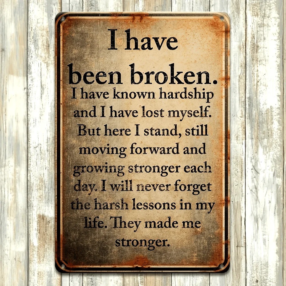 Rustic Motivational Quote Wall Art Plaque Inspirational Home Decor Metal Sign Rustic Motivational Quote Wall Art Plaque Inspirational Home Decor Metal Sign
