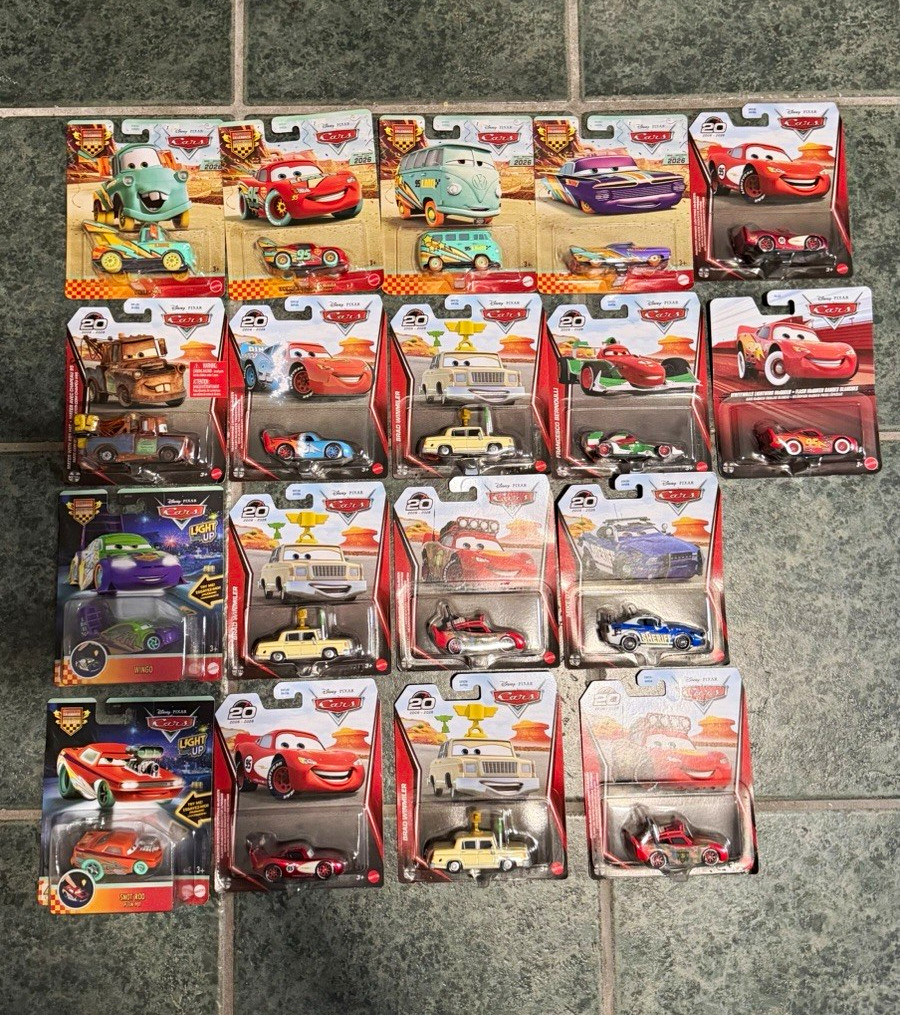 Disney Pixar Cars Diecast Vehicle Lot Sealed Packs Lightning McQueen Mater Disney Pixar Cars Diecast Vehicle Lot Sealed Packs Lightning McQueen Mater