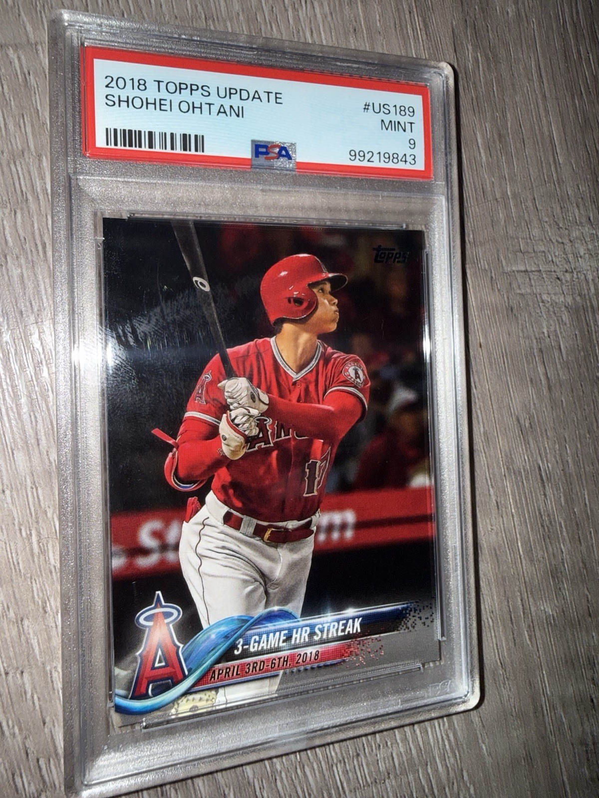 Shohei Ohtani 2018 Topps Update #US189 Rookie RC PSA 9⚾️💫 Shohei Ohtani 2018 Topps Update #US189 Rookie RC PSA 9⚾️💫