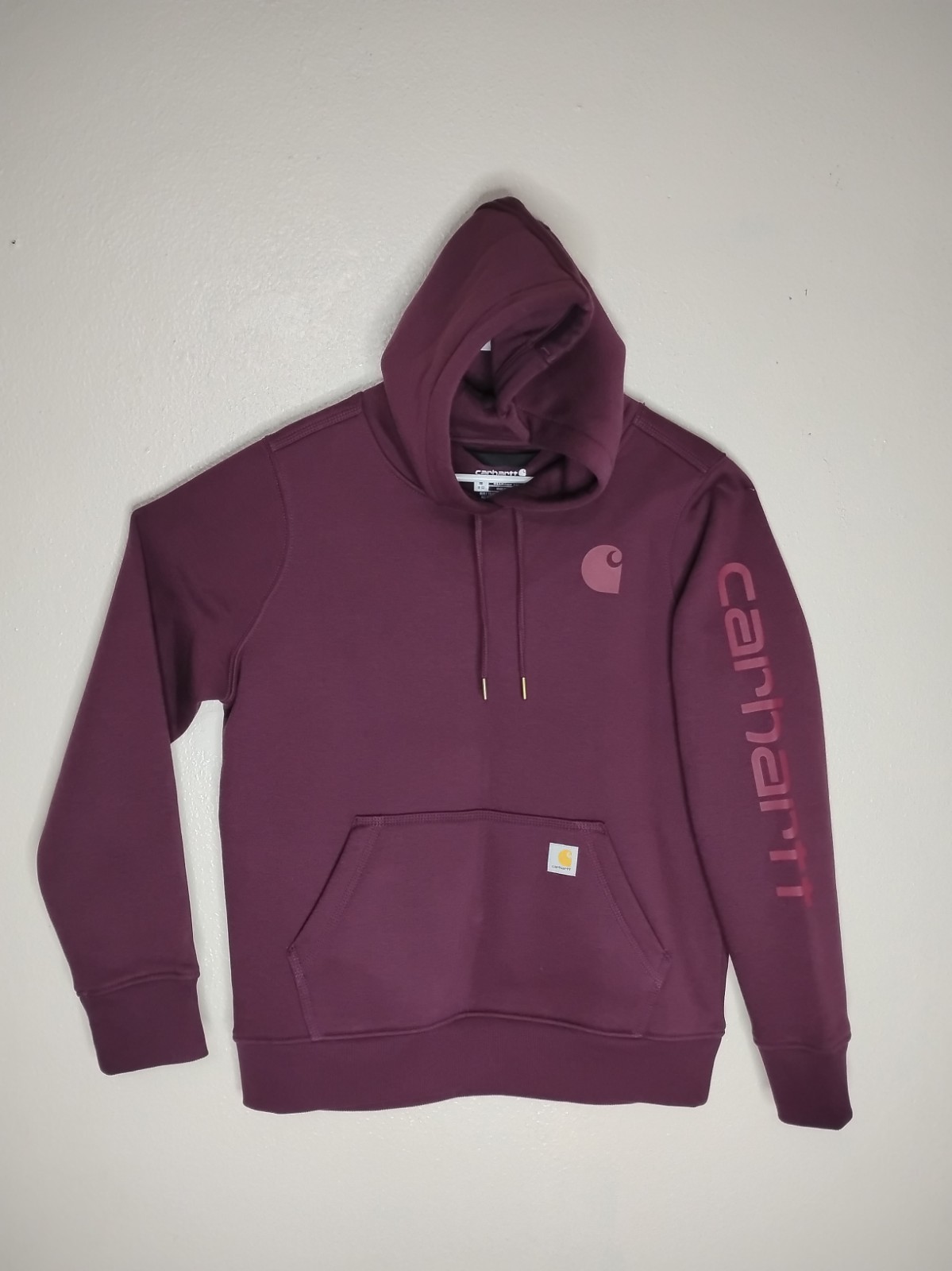 Carhartt Women\'s Clarksburg Relaxed Fit Fleece Lined Logo Hoodie - Medium Carhartt Women\'s Clarksburg Relaxed Fit Fleece Lined Logo Hoodie - Medium
