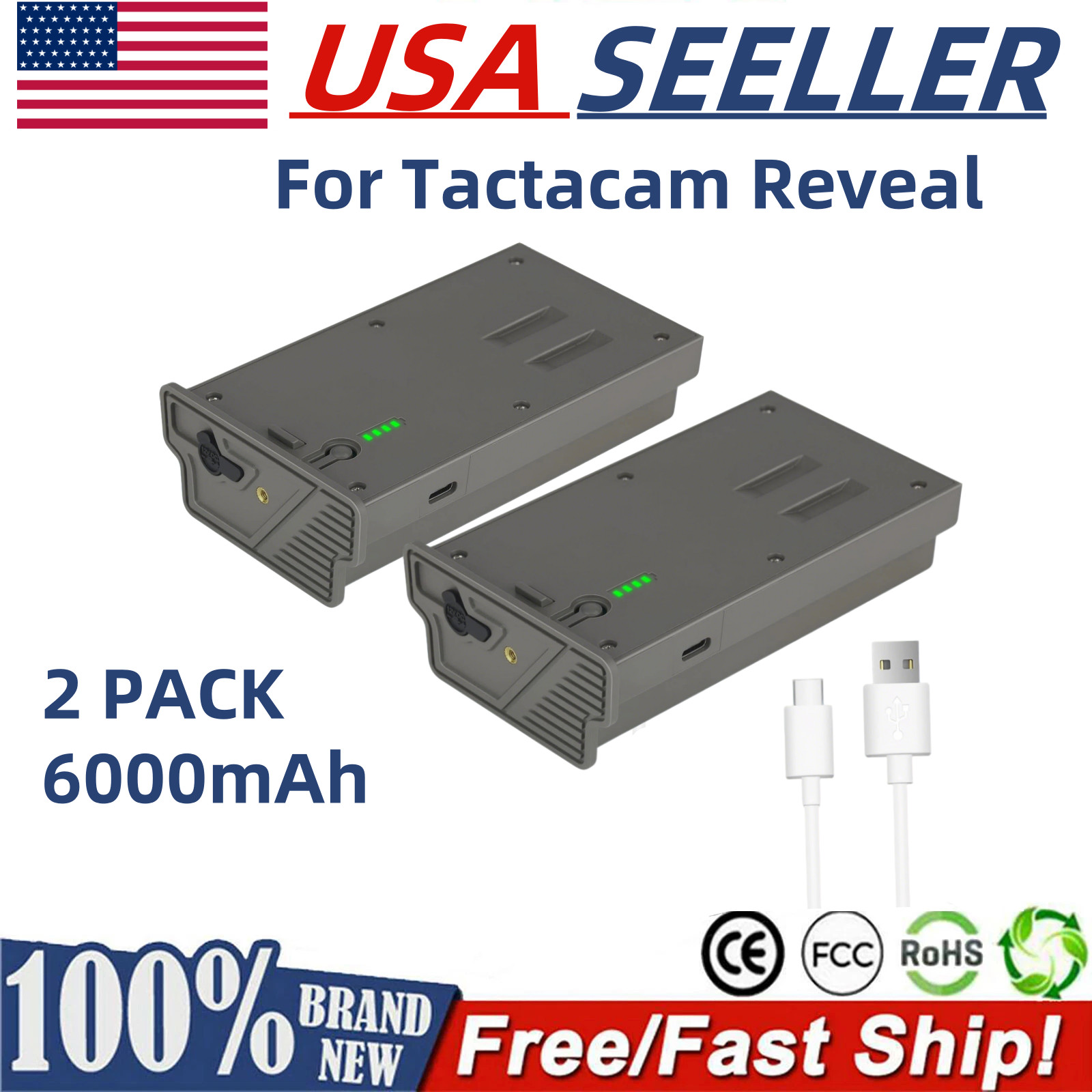 2PCS Rechargeable Battery for Reveal Hunting Trail Camera X Gen 3.0,2.0,Pro 3.0