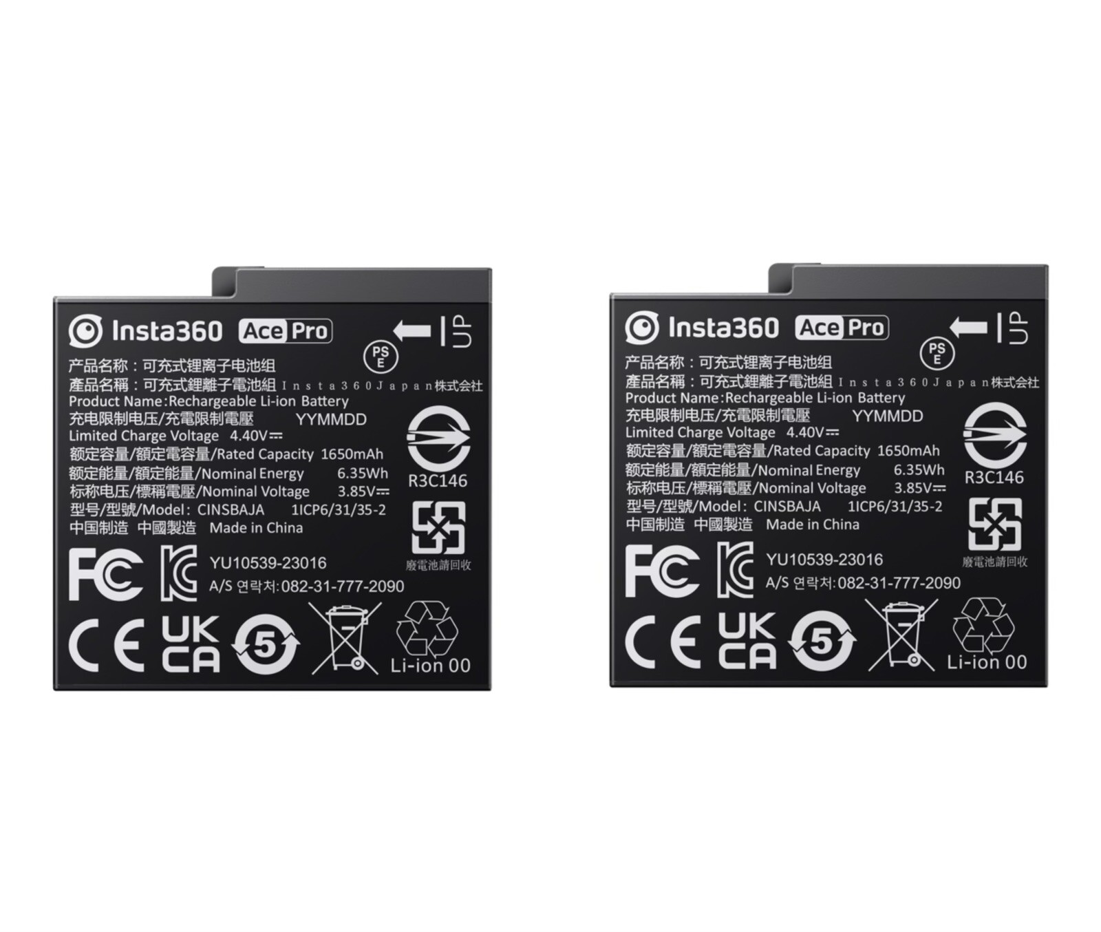 Original Insta360 Ace Pro/Ace Power Batteries - 2-Pack