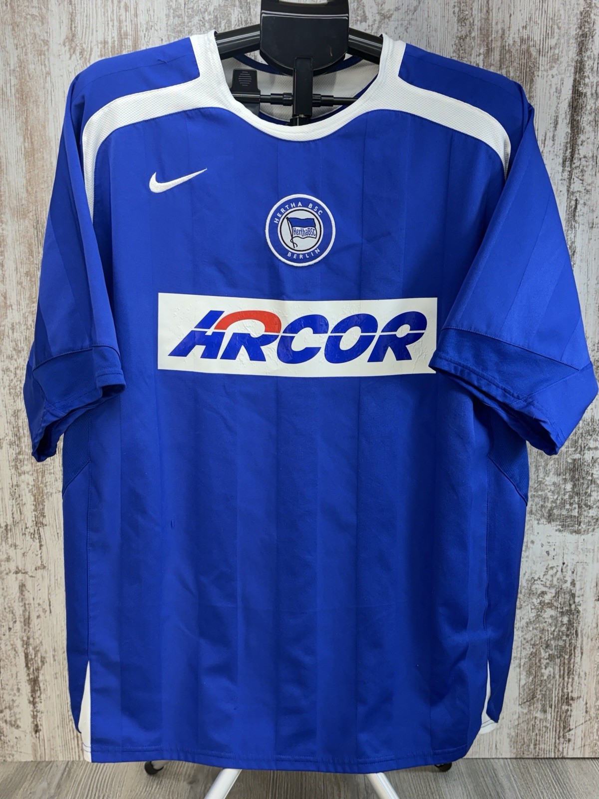 Hertha Berlin BSC Nike Sz XL Blue Home Football Shirt Jersey Trikot 2005 - 2006 Hertha Berlin BSC Nike Sz XL Blue Home Football Shirt Jersey Trikot 2005 - 2006