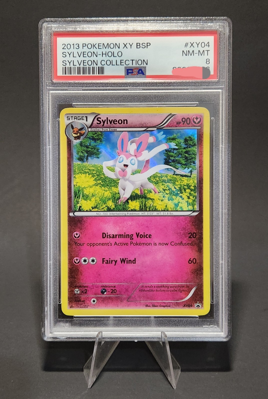 2013 POKEMON XY BLACK STAR PROMO SYLVEON #XY04 HOLO FOIL PSA 8 NM #104679293 2013 POKEMON XY BLACK STAR PROMO SYLVEON #XY04 HOLO FOIL PSA 8 NM #104679293