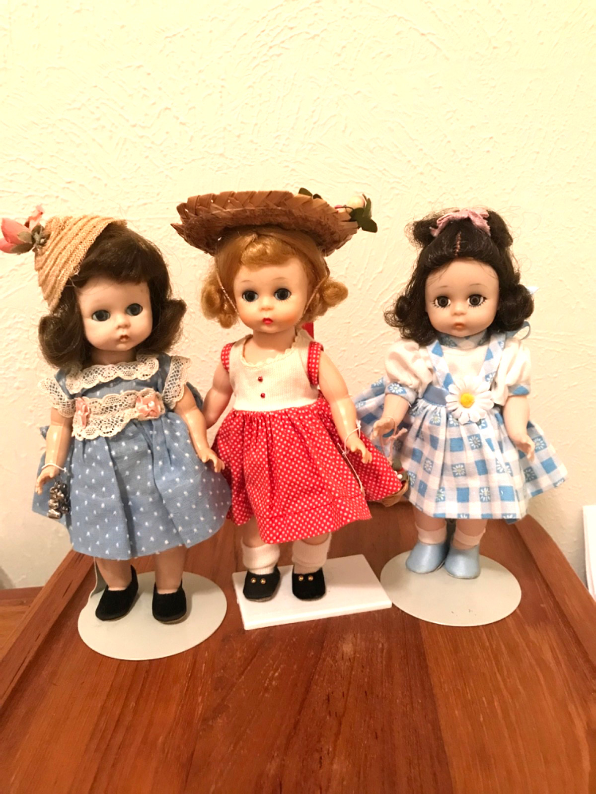 💚 LIT OF 3 ADORABLE 1950’s-1960’s MADAME ALEXANDER KINS WENDY WALKER DOLLS