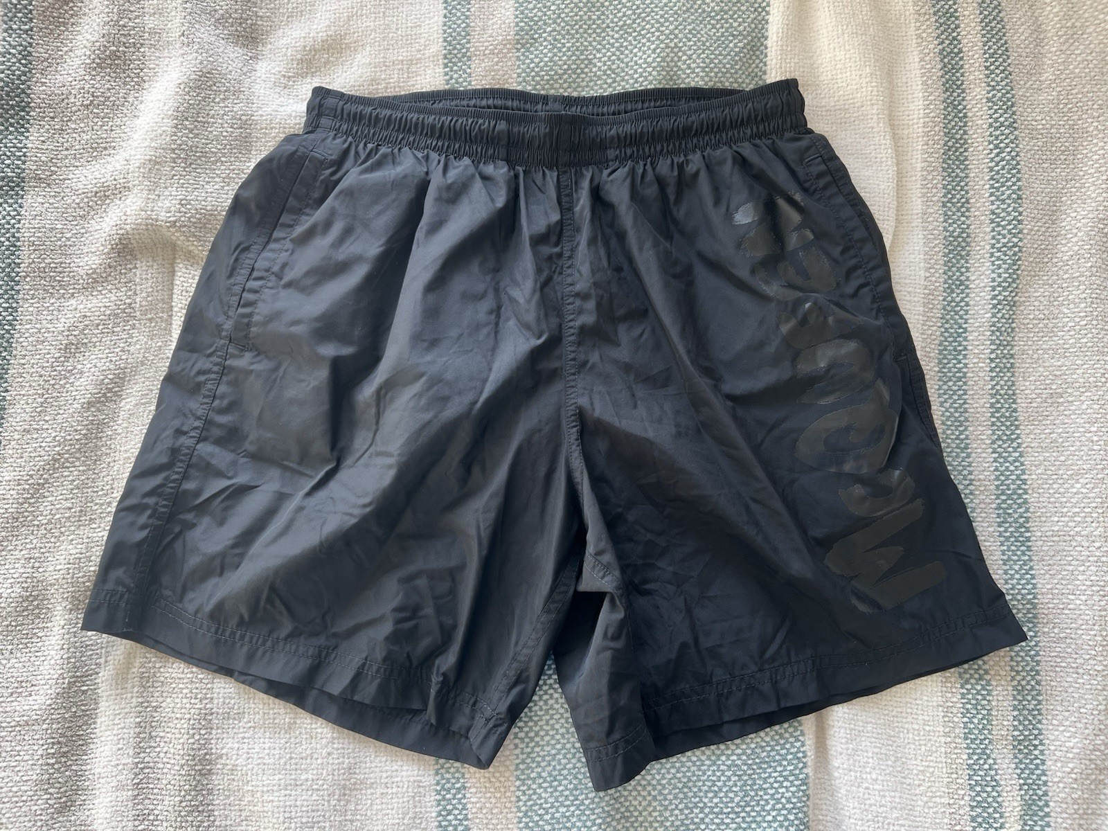 Alexander McQueen Mens Swim Shorts Trunks Black - Medium Alexander McQueen Mens Swim Shorts Trunks Black - Medium