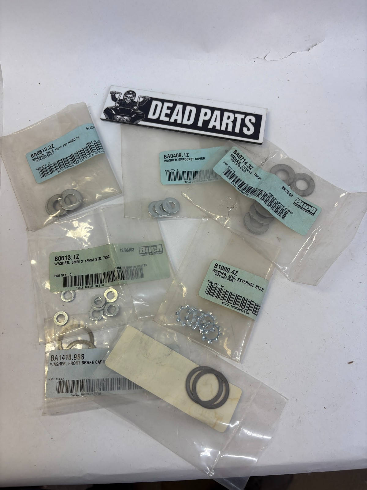 Buell assorted hardware washers lot LooK Buell assorted hardware washers lot LooK