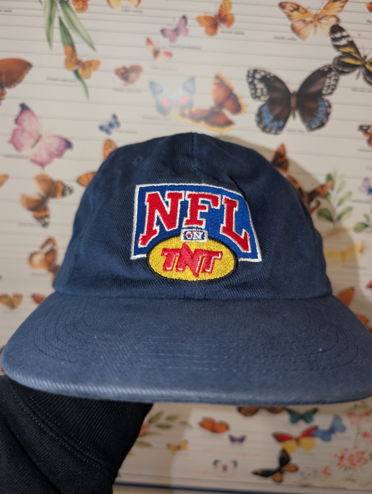 NWT Vintage 90s NFL On TNT StrapBack Hat Cap ⭐️Starter Brand Ref Hat NWT Vintage 90s NFL On TNT StrapBack Hat Cap ⭐️Starter Brand Ref Hat