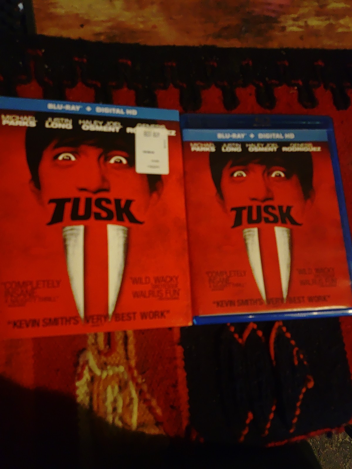 Tusk (Blu-ray, 2014) Michael Parks Justin Long w/Slipcover   RARE OOP**