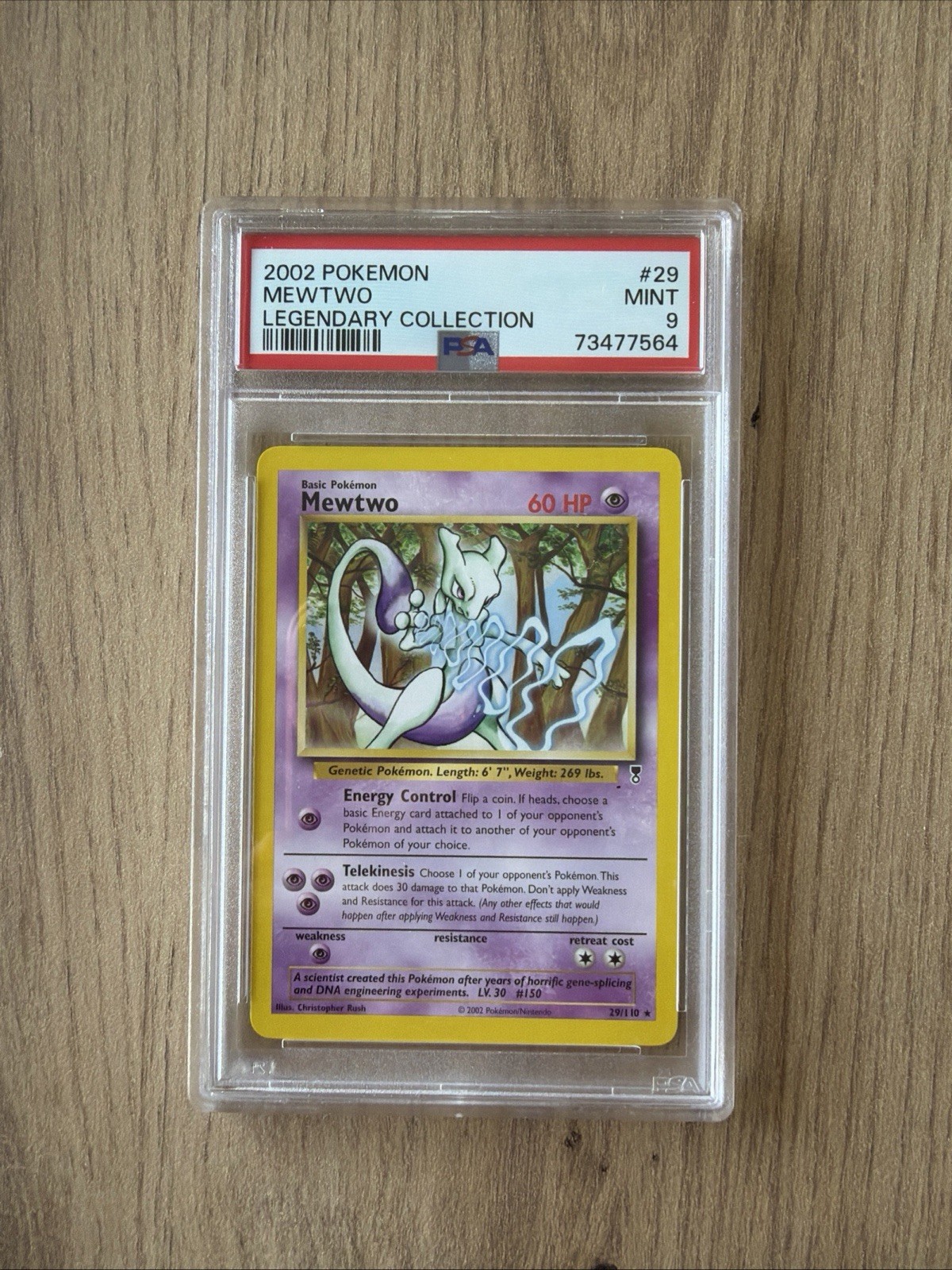 Pokemon TCG Mewtwo Legendary Collection 2002 29/110 English PSA 9 Pokemon TCG Mewtwo Legendary Collection 2002 29/110 English PSA 9