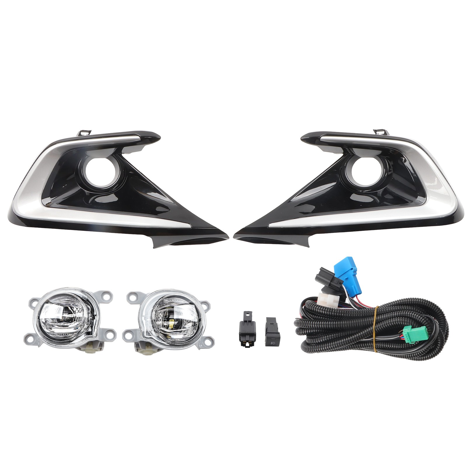 LABLT Fog Lights Assy For 2023-2024 Toyota Corolla Hatchback LED w/Switch Pair