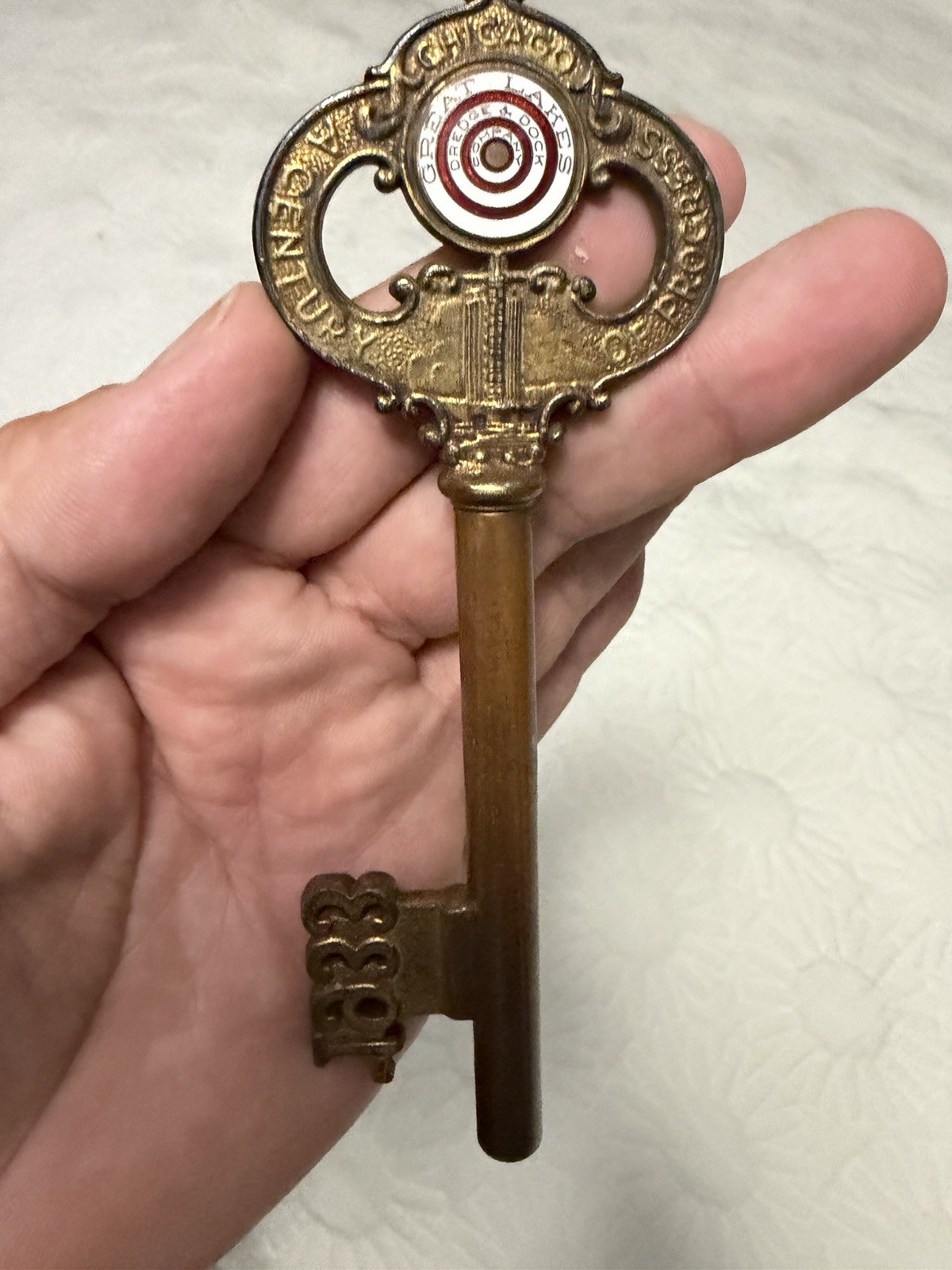 Vintage 1933 GREAT LAKES DREDGE & DOCK CORKSCREW Chicago Skyway Nice Condition