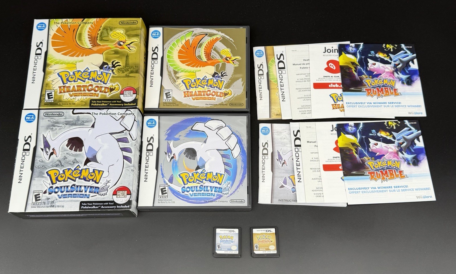 Pokemon Heartgold & Soulsilver DS + Big Box Authentic NO Pokewalker Pokemon Heartgold & Soulsilver DS + Big Box Authentic NO Pokewalker