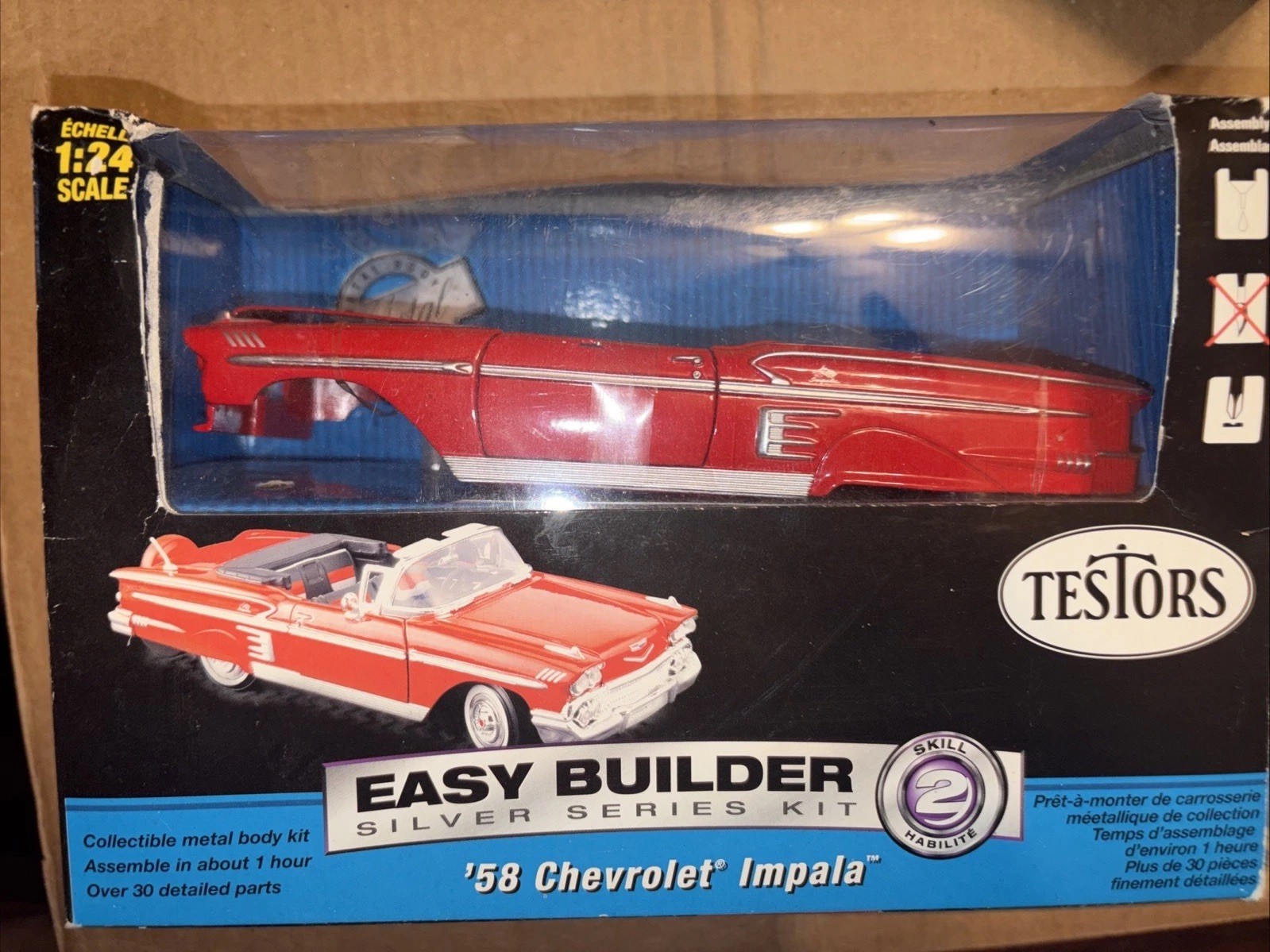 Testors EASY BUILDER silver series kit 1958 Chevrolet Impala Testors EASY BUILDER silver series kit 1958 Chevrolet Impala