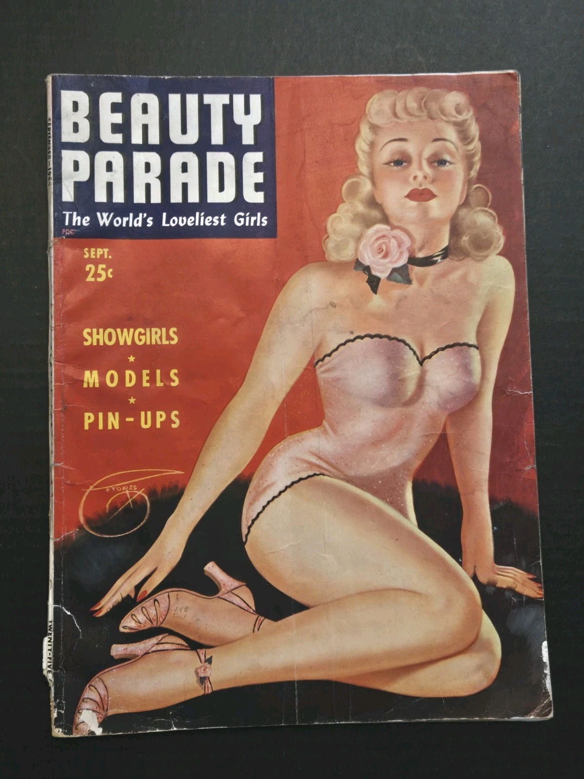 September 1944 Beauty Parade Magazine Billy Devorss Cover Pinups GD September 1944 Beauty Parade Magazine Billy Devorss Cover Pinups GD