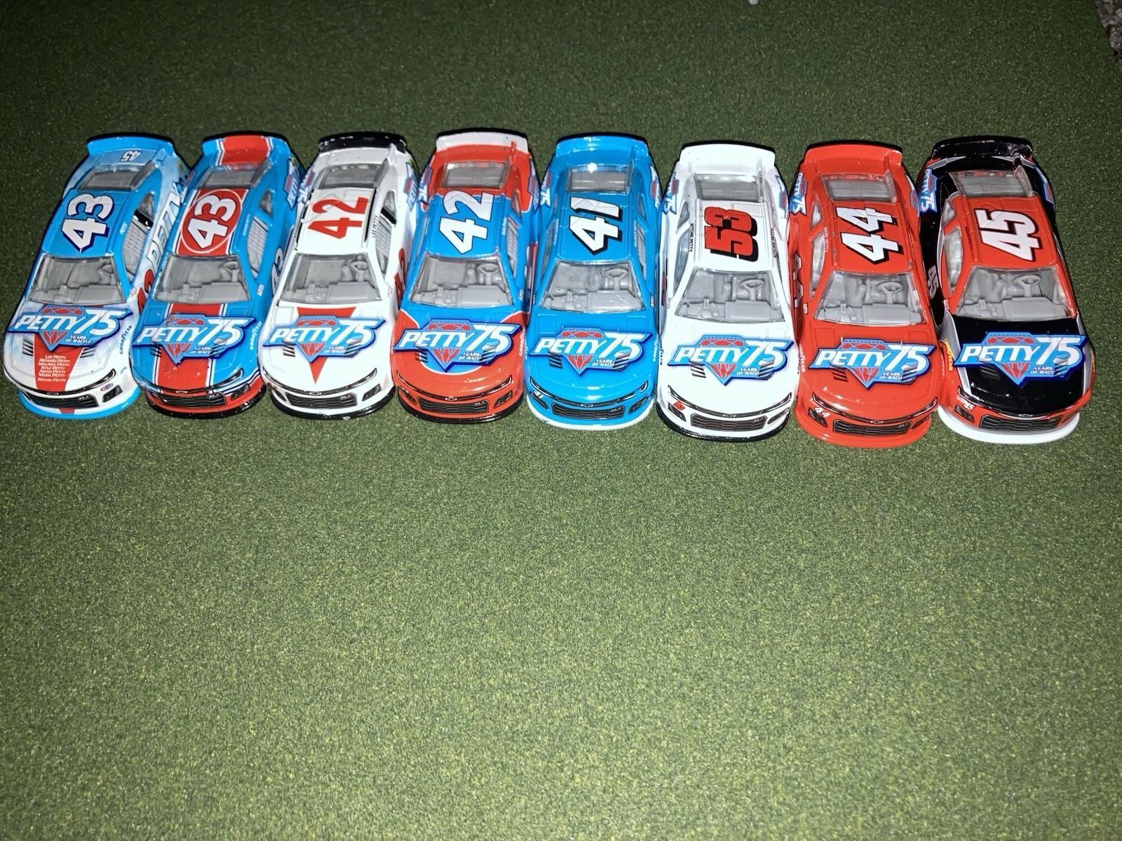 Petty 75 Years of Racing 1/64 Scale Nascar Diecast