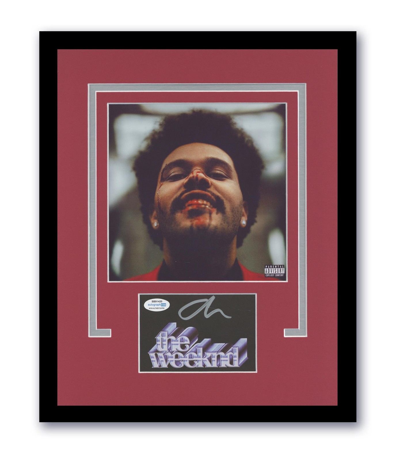 The Weeknd Autographed Signed 11x14 Custom Framed Photo After Hours ACOA