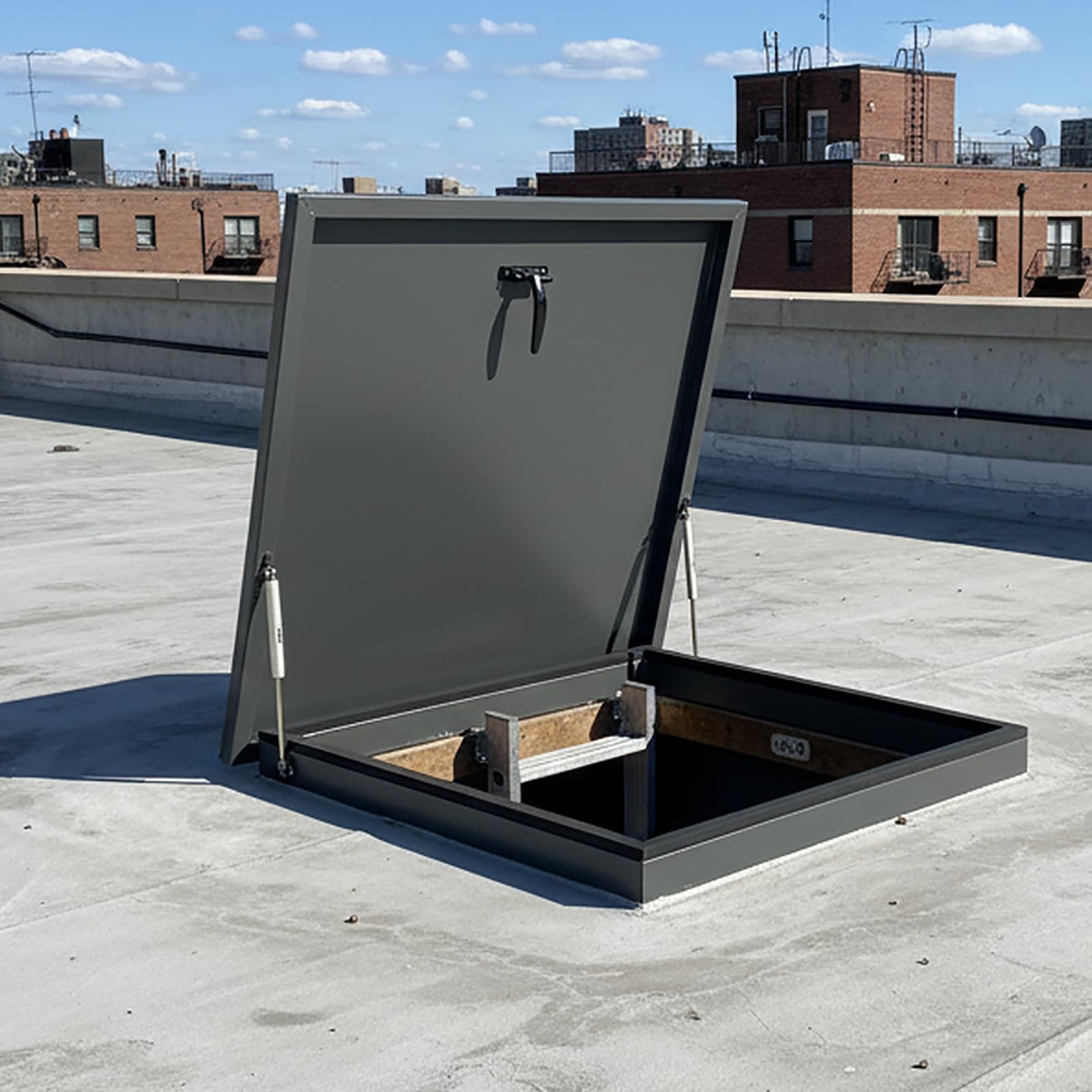 35.4''X35.4'' Roof Access Hatch Security Door, Galvanized Steel Roof Hatch Cover 35.4''X35.4'' Roof Access Hatch Security Door, Galvanized Steel Roof Hatch Cover