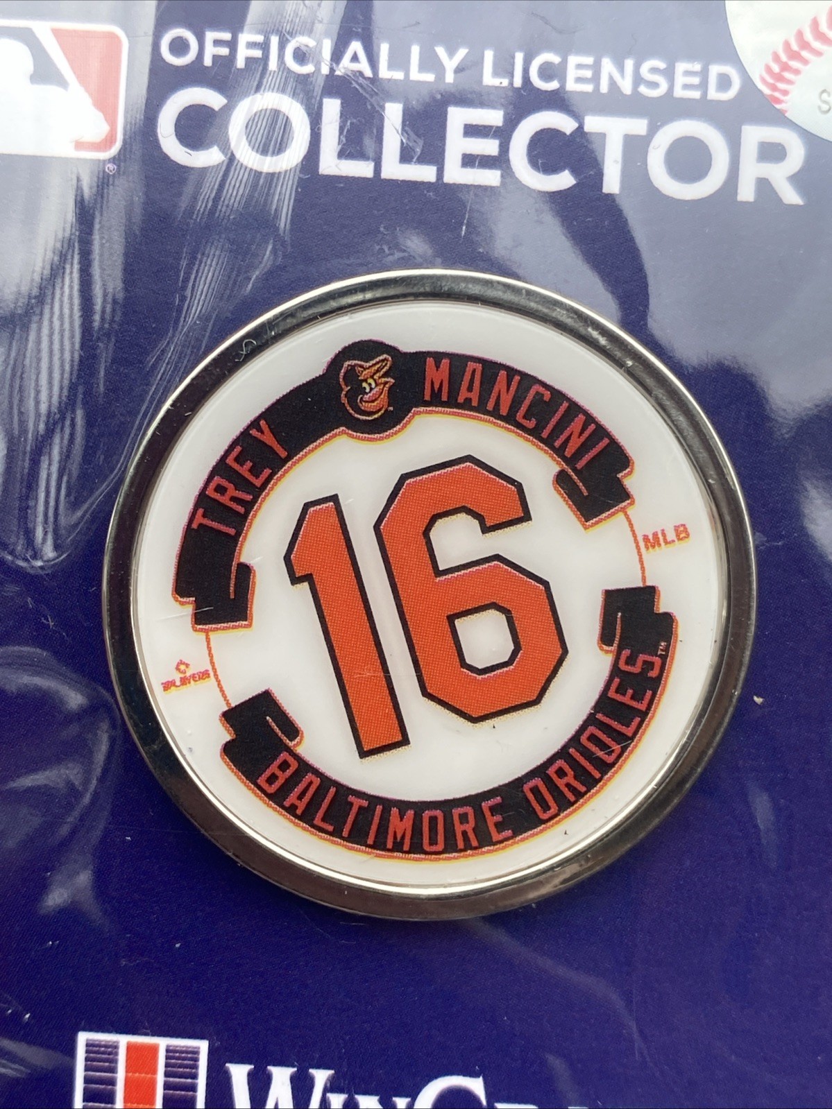 Baltimore Orioles 2026 Trey Mancini 16 Retirement Pin Limited Edition New Baltimore Orioles 2026 Trey Mancini 16 Retirement Pin Limited Edition New