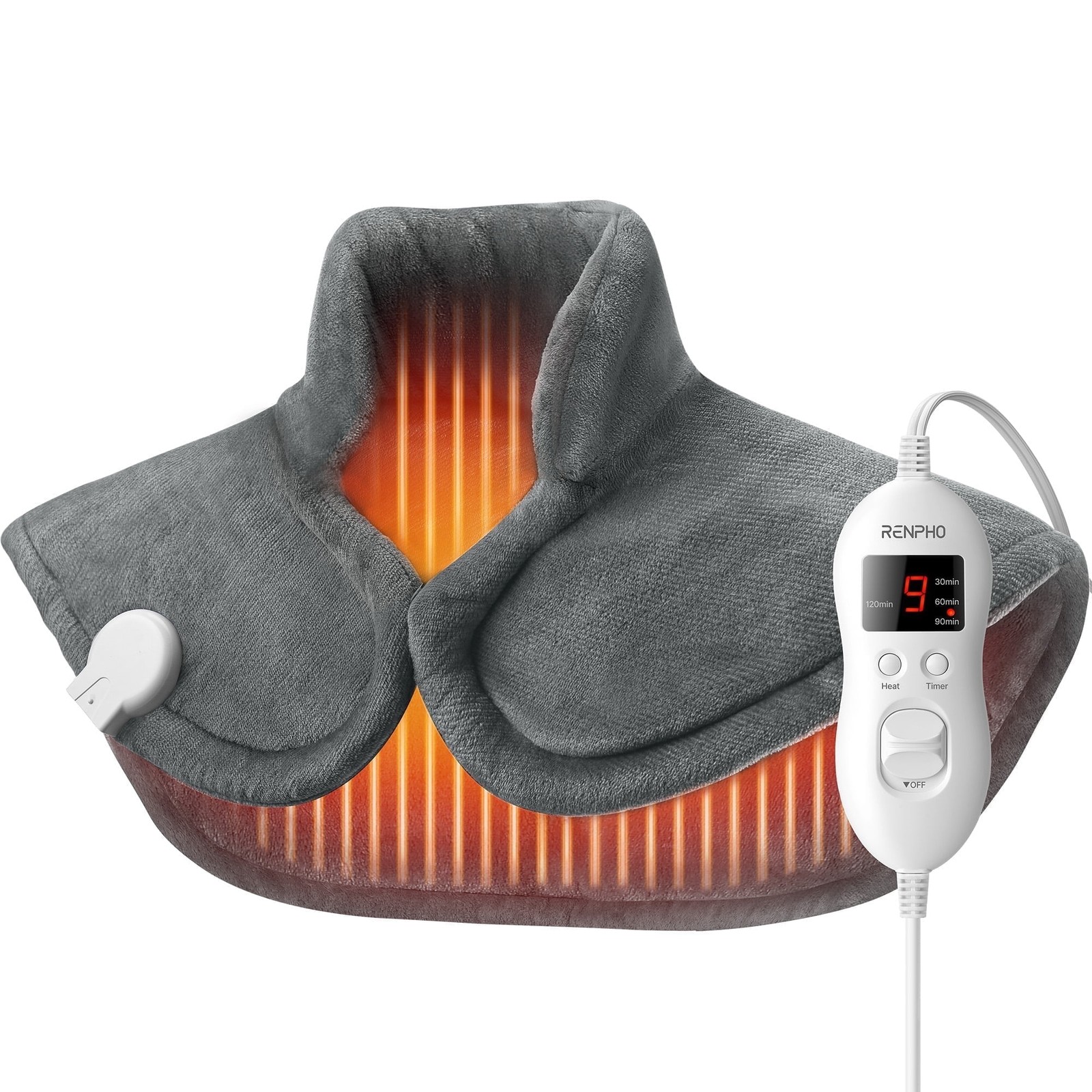 RENPHO Extra Large Heating Pad for Shoulders Neck and Back FSA HSA Eligible, New RENPHO Extra Large Heating Pad for Shoulders Neck and Back FSA HSA Eligible, New