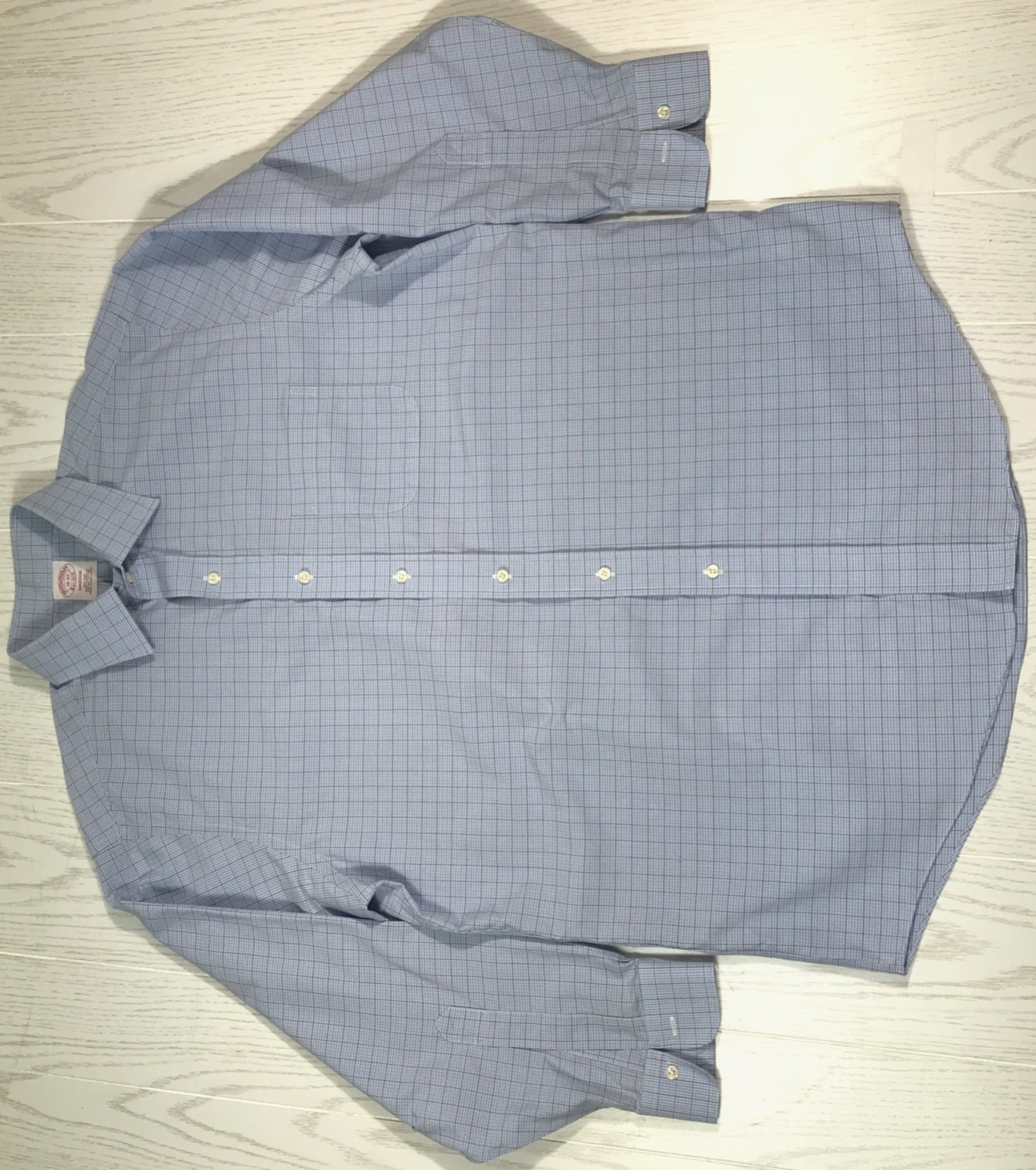 Brooks Brothers Supima Cotton Oxford Dress Shirt Mens 16 32 Checked Madison Work Brooks Brothers Supima Cotton Oxford Dress Shirt Mens 16 32 Checked Madison Work