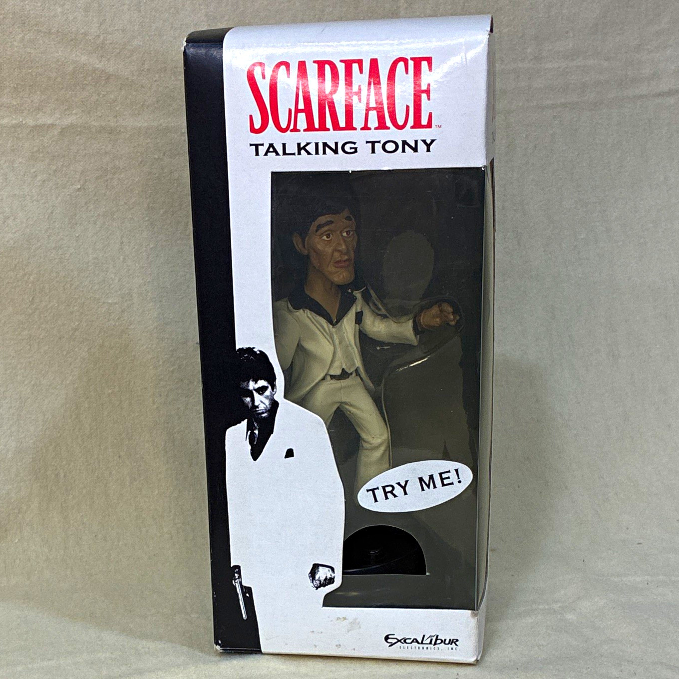 Excalibur Scarface Talking Tony Talking Figure Toy Model SF21 (2003) Works Excalibur Scarface Talking Tony Talking Figure Toy Model SF21 (2003) Works