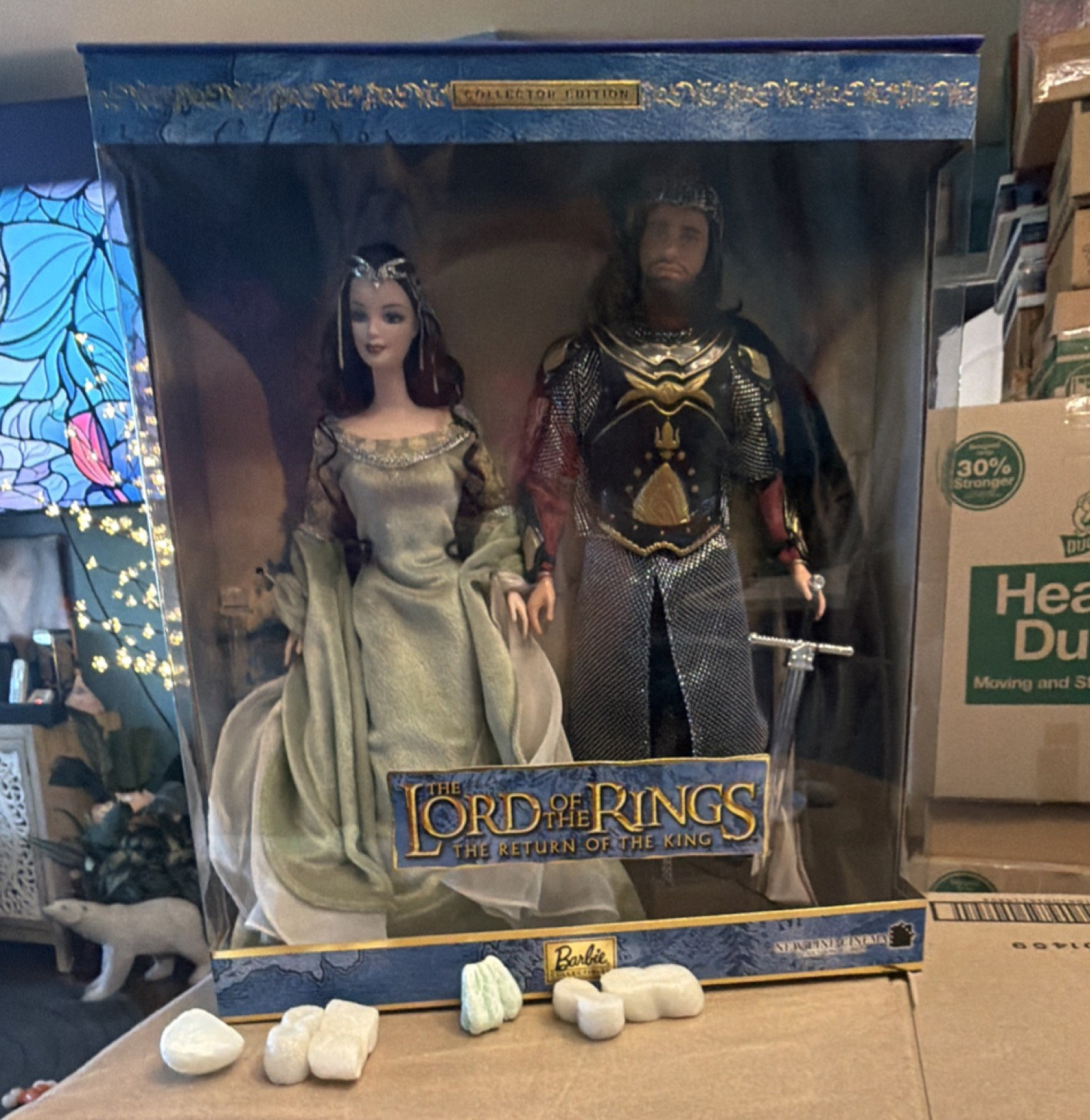 Mattel Barbie LOTR Return of the King Arwen & Aragorn Doll Set 12in 2003 B3449 Mattel Barbie LOTR Return of the King Arwen & Aragorn Doll Set 12in 2003 B3449
