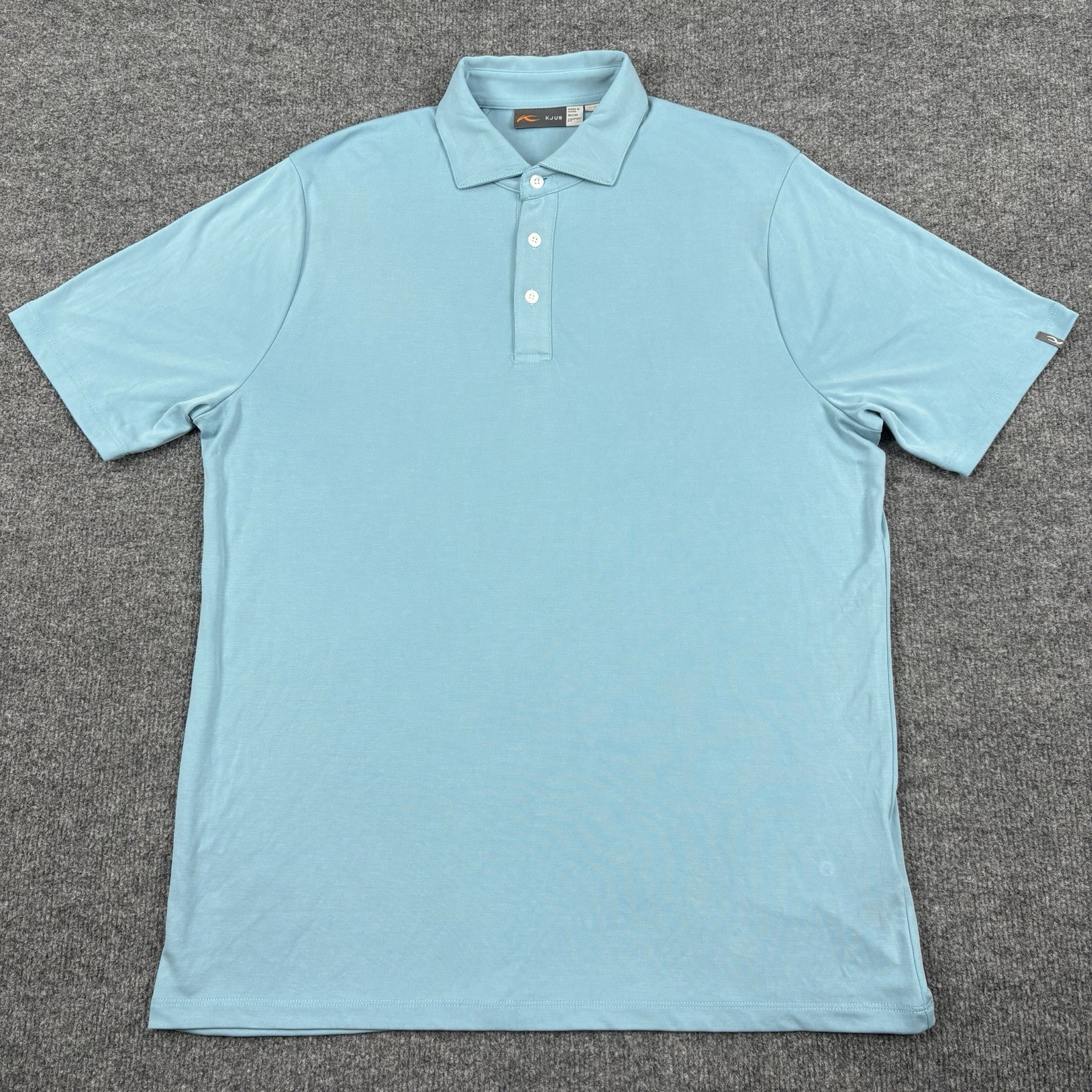 KJUS Shirt Mens 50 M Blue Short Sleeve Kallen Golf Polo Performance UPF 50+ KJUS Shirt Mens 50 M Blue Short Sleeve Kallen Golf Polo Performance UPF 50+