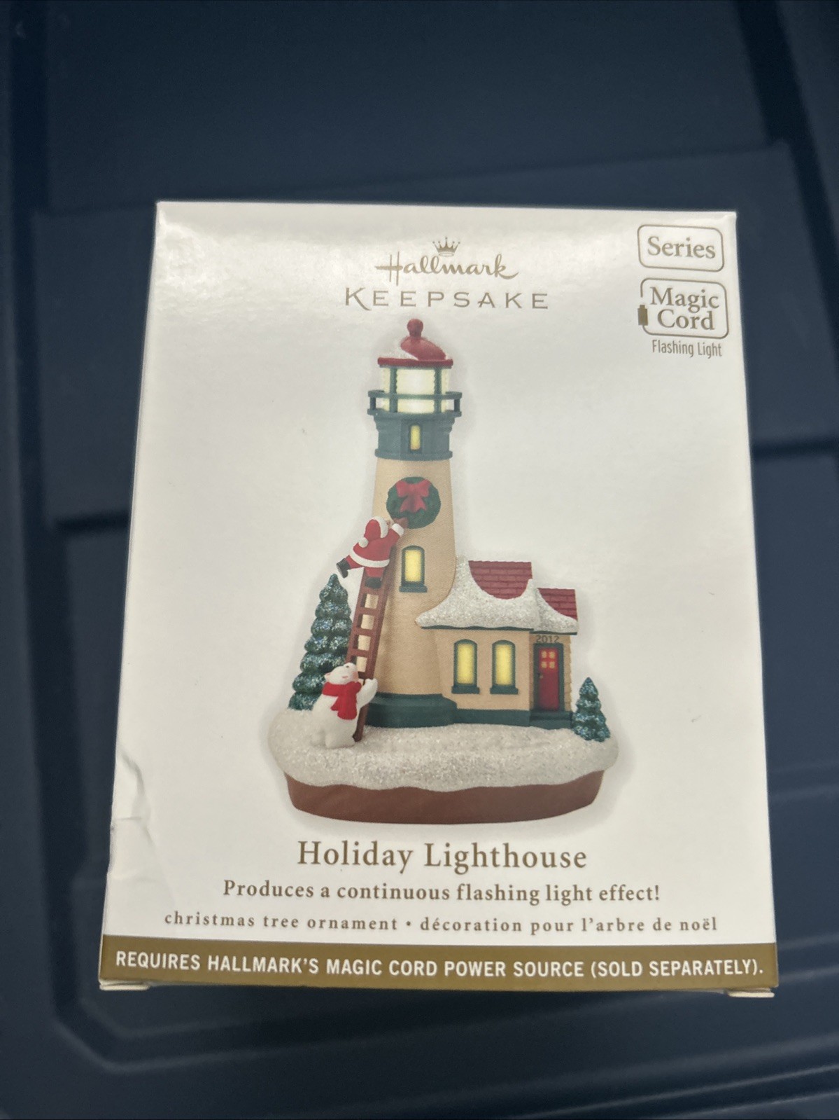 HALLMARK 2012 HOLIDAY LIGHTHOUSE # 1 IN SERIES ORNAMENT HALLMARK 2012 HOLIDAY LIGHTHOUSE # 1 IN SERIES ORNAMENT