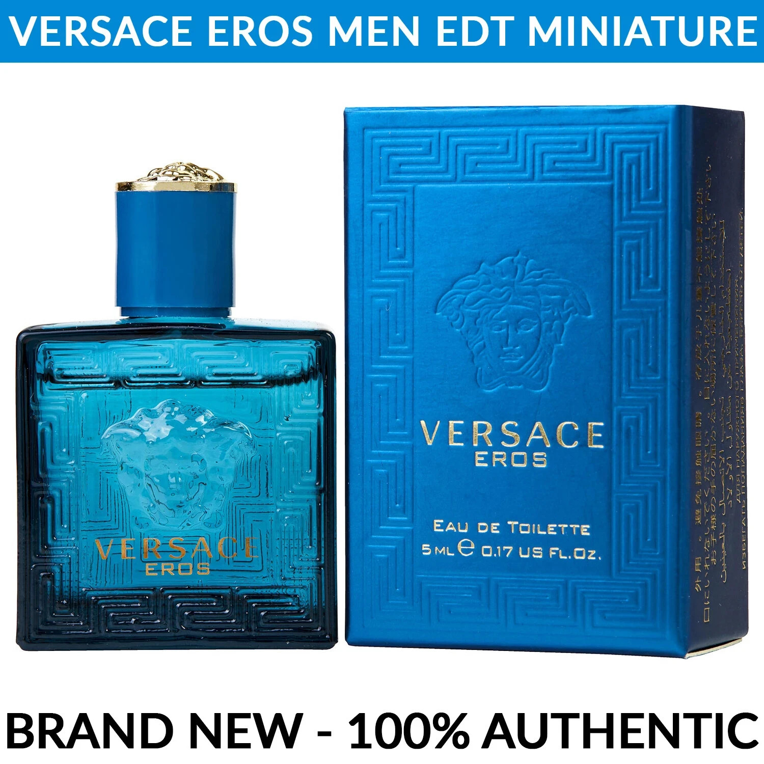 Versace Eros Pour Homme Eau de Toilette Mini Splash 0.17 oz. Mini Men\'s Cologne Versace Eros Pour Homme Eau de Toilette Mini Splash 0.17 oz. Mini Men\'s Cologne