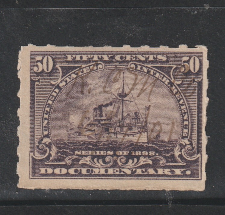USA 1898 50c Battleship  Seldom Seen Stamp   b19th 123