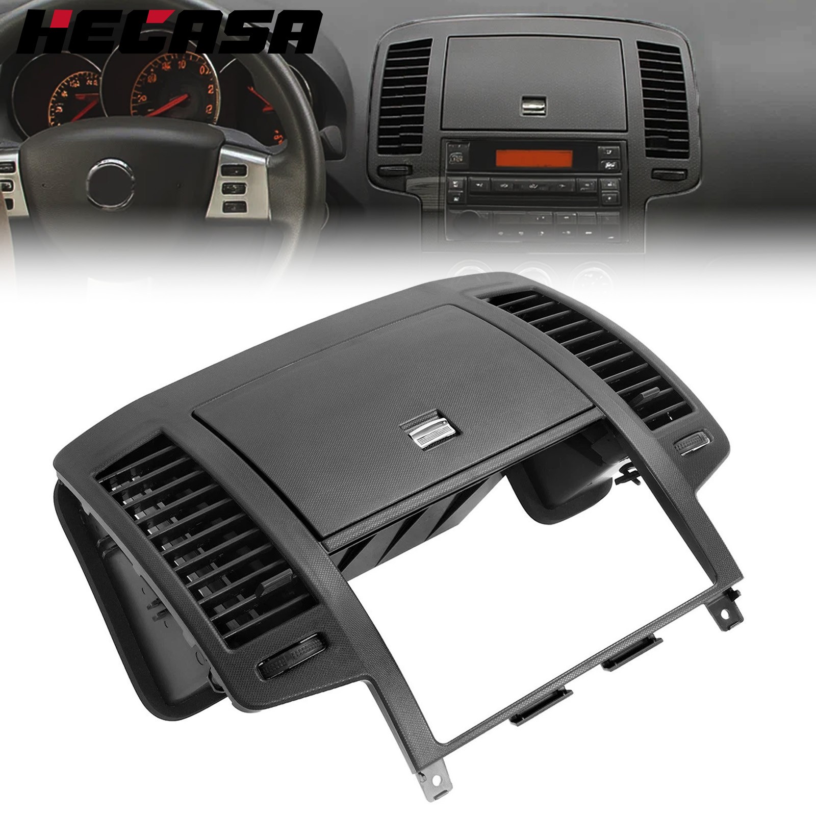 Black For 2005-2006 Nissan Altima Center Dash Radio Bezel Storage Cubby Vent Black For 2005-2006 Nissan Altima Center Dash Radio Bezel Storage Cubby Vent