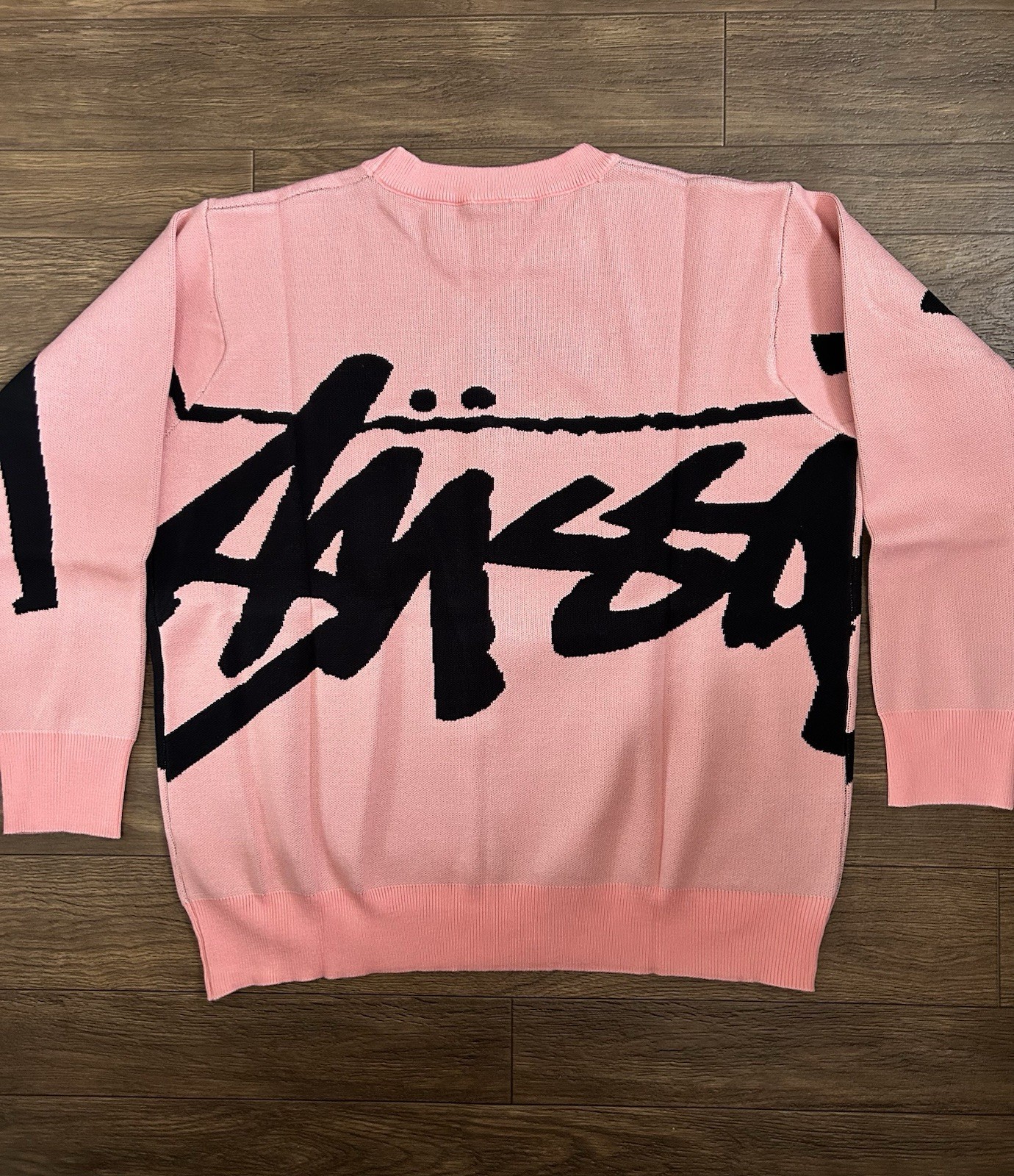 Stussy Stock Sweater Pink Size M | Verified Seller
