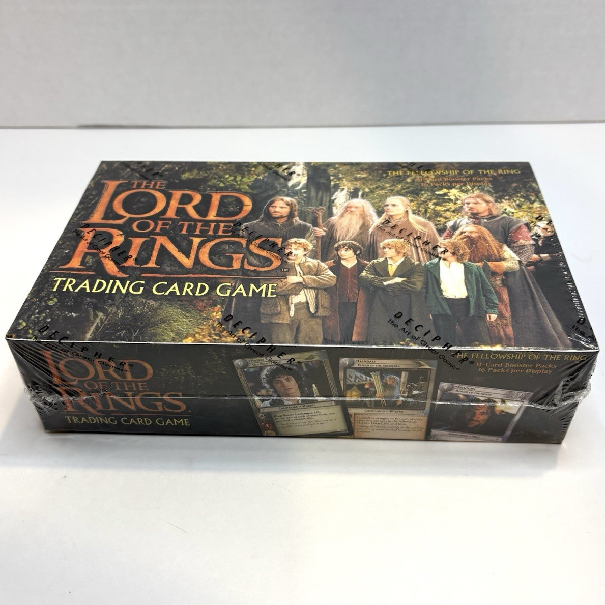 Decipher LOTR TCG Fellowship of the Ring Booster Box 36 Packs English 2001 Decipher LOTR TCG Fellowship of the Ring Booster Box 36 Packs English 2001