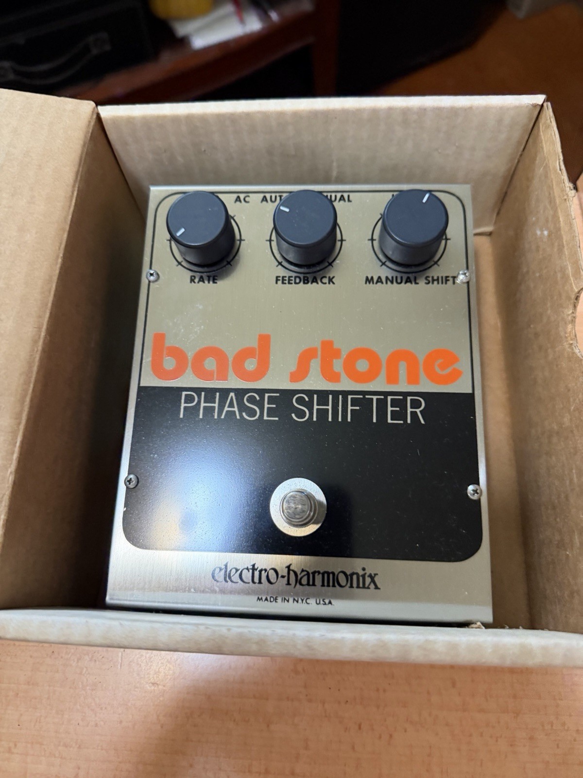 Vintage Electro Harmonix Bad Stone Phase Shifter Boxed 1981 Vintage Electro Harmonix Bad Stone Phase Shifter Boxed 1981