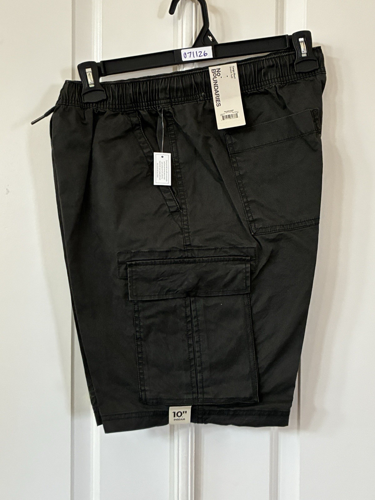 No Boundaries Cargo Shorts Mens M 32-34 Gray Shadow Twill 10\