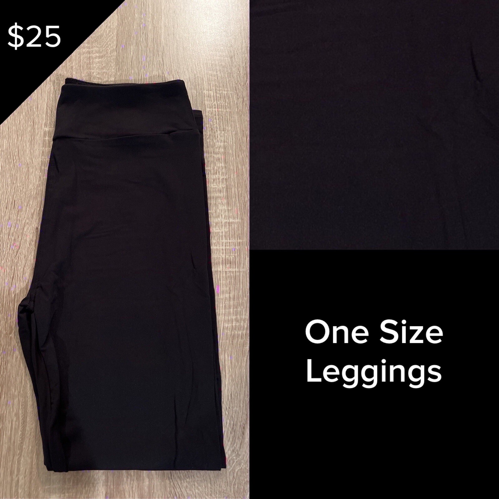 LuLaRoe BRAND NEW Leggings Solid BLACK Rare One Size LuLaRoe BRAND NEW Leggings Solid BLACK Rare One Size