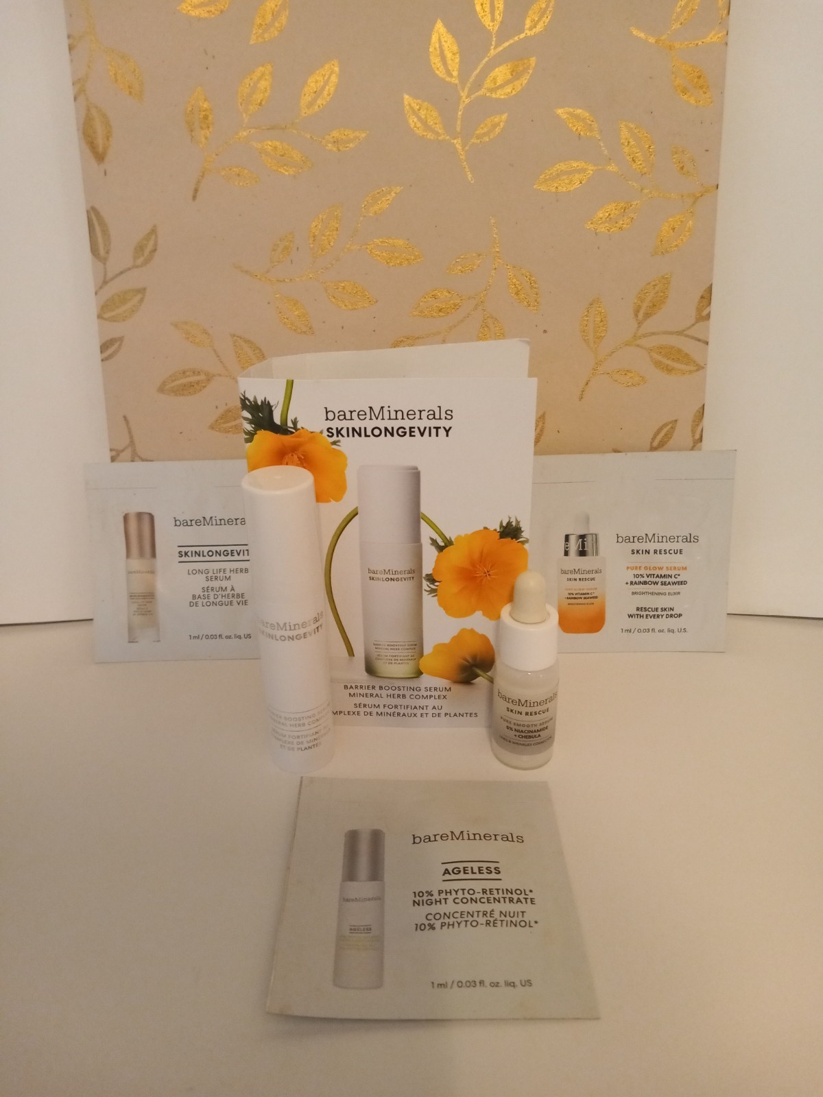 bareMinerals Skinlongevity Barrier Boosting 8ml + Skin Rescue 5ml Serums+3 Smpls bareMinerals Skinlongevity Barrier Boosting 8ml + Skin Rescue 5ml Serums+3 Smpls