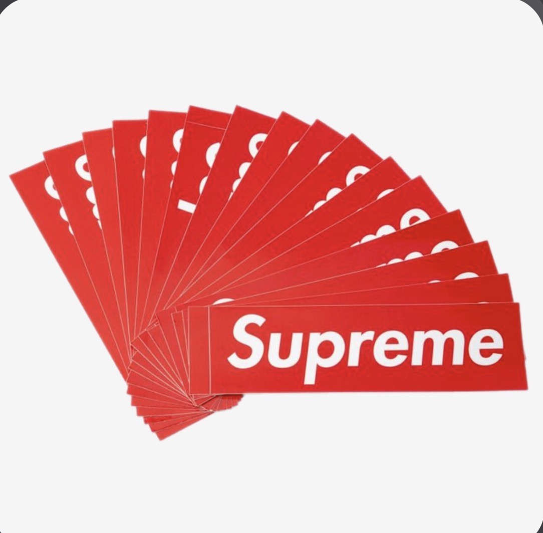20 Supreme Box Logo Sticker Red Authentic Brand New 20 Supreme Box Logo Sticker Red Authentic Brand New