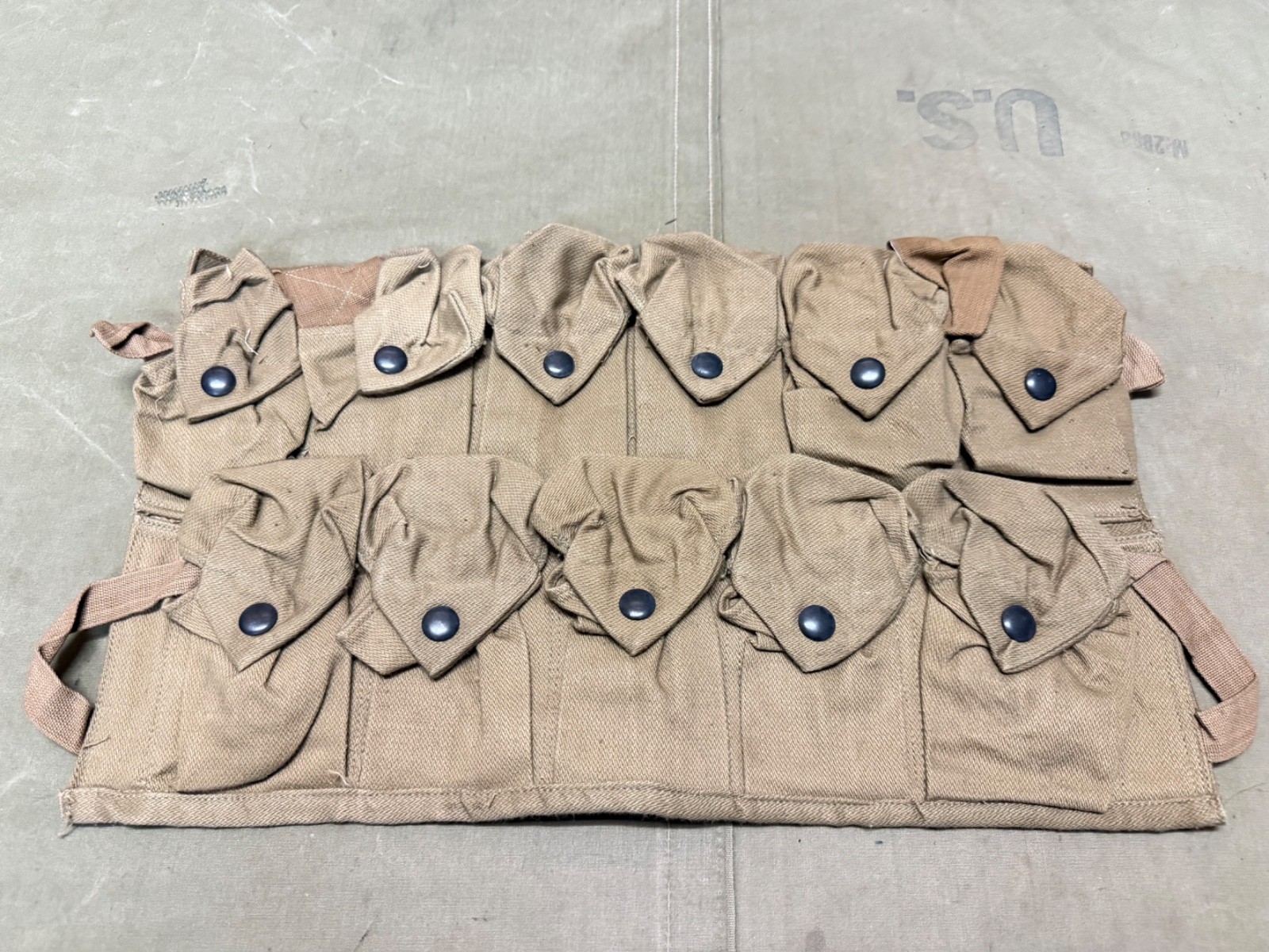 ORIGINAL WWII US USMC MARINE RAIDER MISSION M1918 GRENADE AMMO CARRY VEST ORIGINAL WWII US USMC MARINE RAIDER MISSION M1918 GRENADE AMMO CARRY VEST
