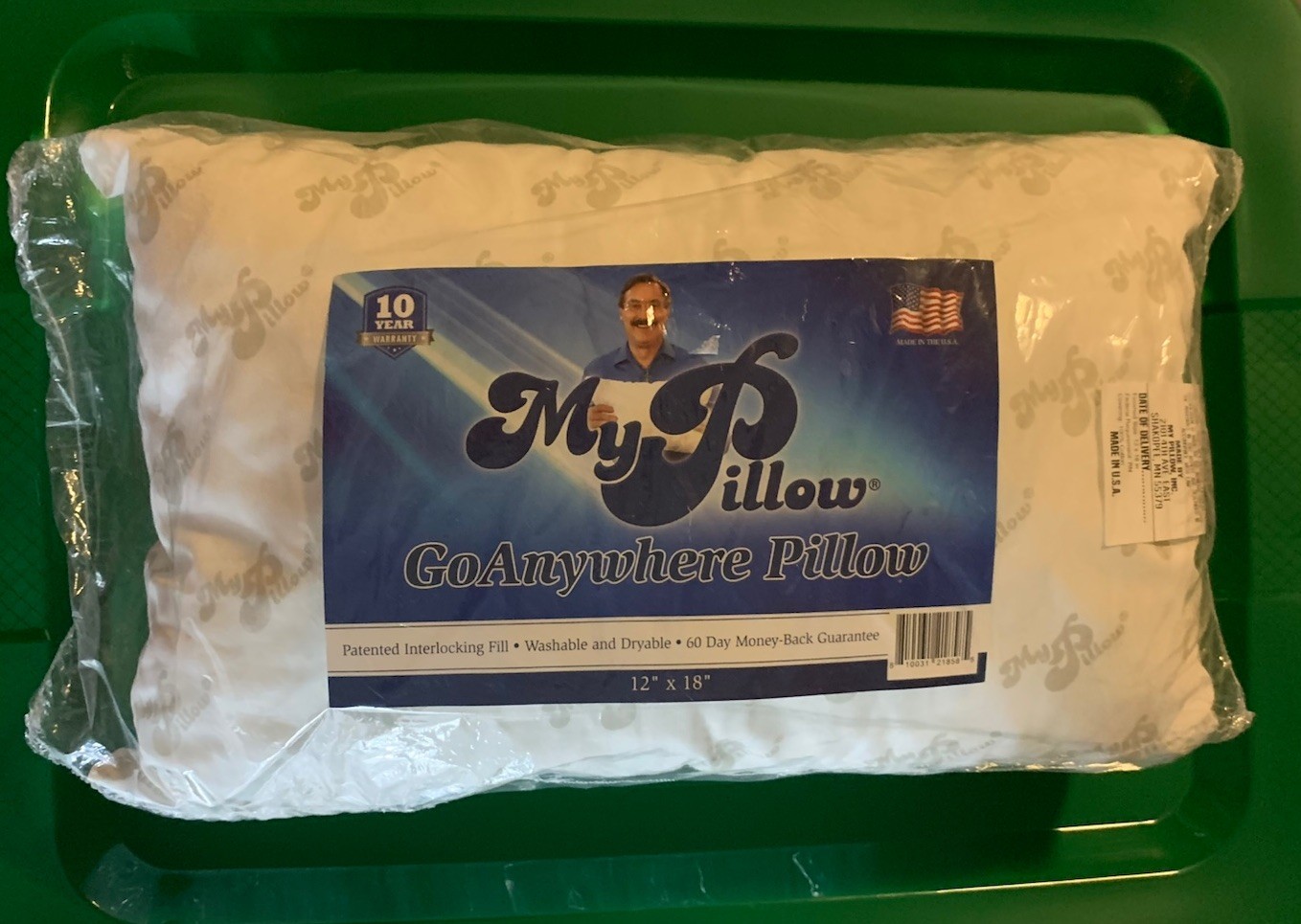 New MY PILLOW Travel Go Anywhere Pillow 12\ New MY PILLOW Travel Go Anywhere Pillow 12\