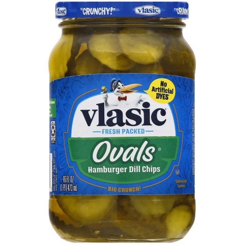 6x Vlasic Ovals Hamburger Dill Chips Pickles Sliced Burger Sauce Bulk Lot 16oz