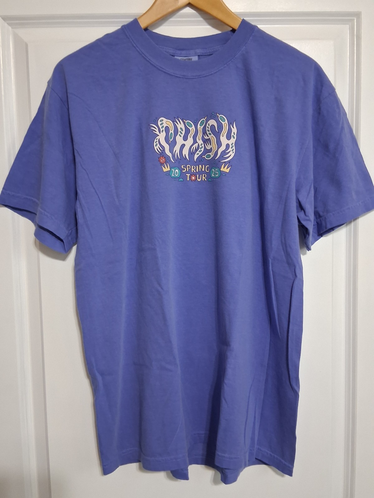 PHISH Official Spring 2025 Tour T-Shirt L Blue 