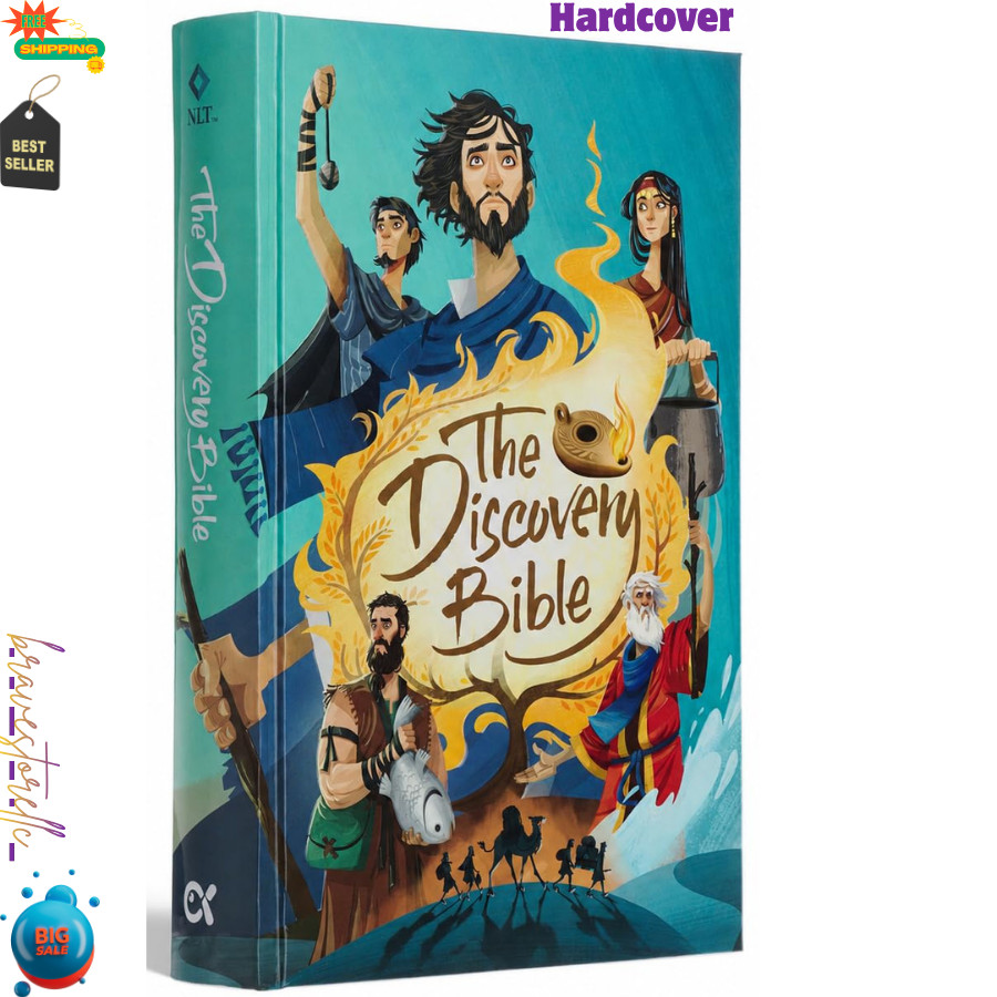 The Discovery Bible, NLT Kid’s Bible for Ages 8-12, Hardcover