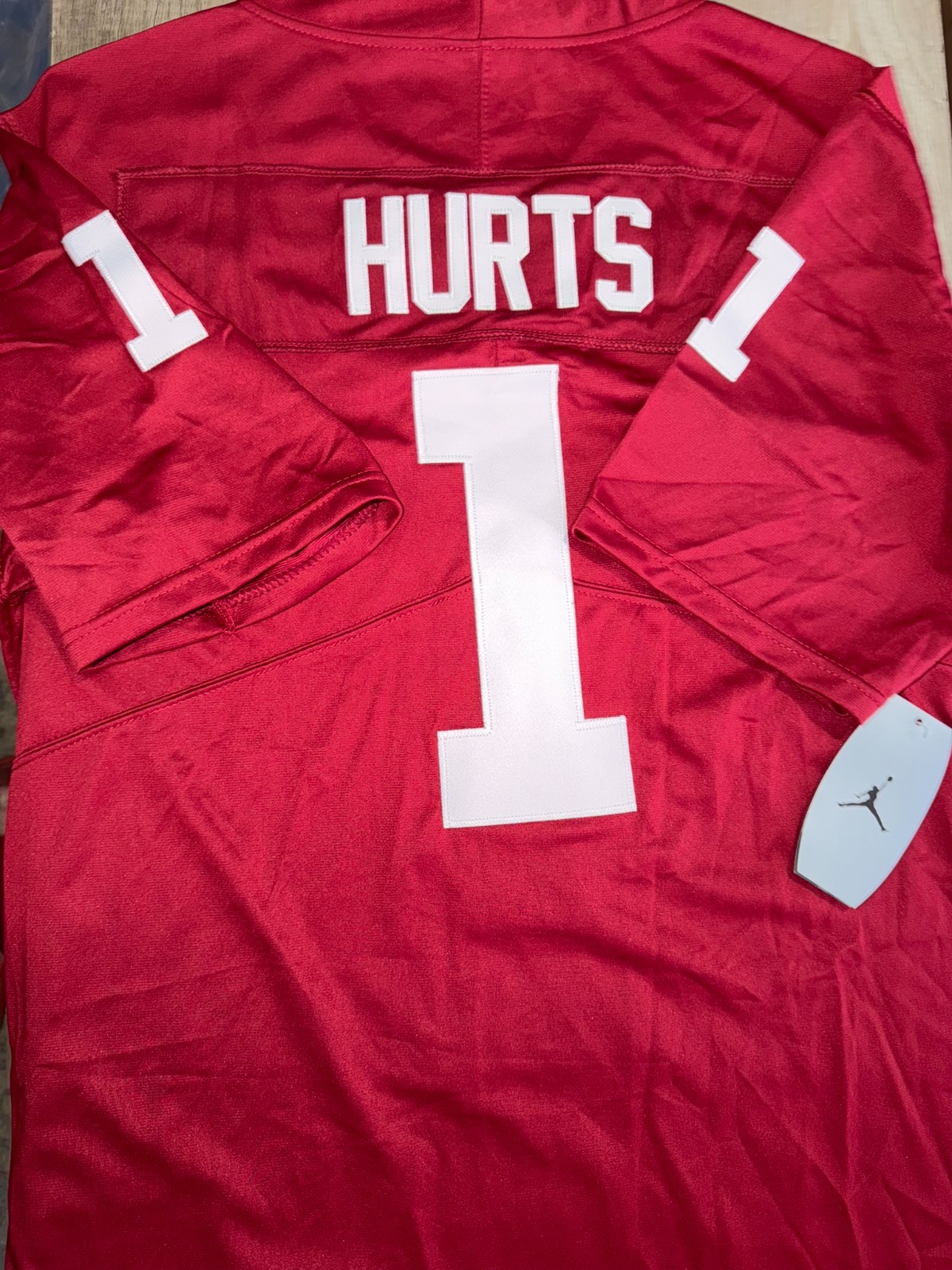 BRAND NEW #1 Jalen Hurts OKLAHOMA SOONERS Jersey RED Size XL BRAND NEW #1 Jalen Hurts OKLAHOMA SOONERS Jersey RED Size XL
