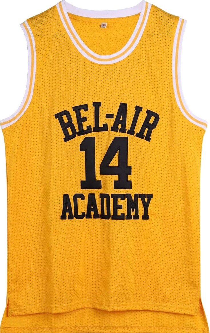 Large The Fresh Prince of Bel Air Academy #14 Jersey Shirt for Men and Women
