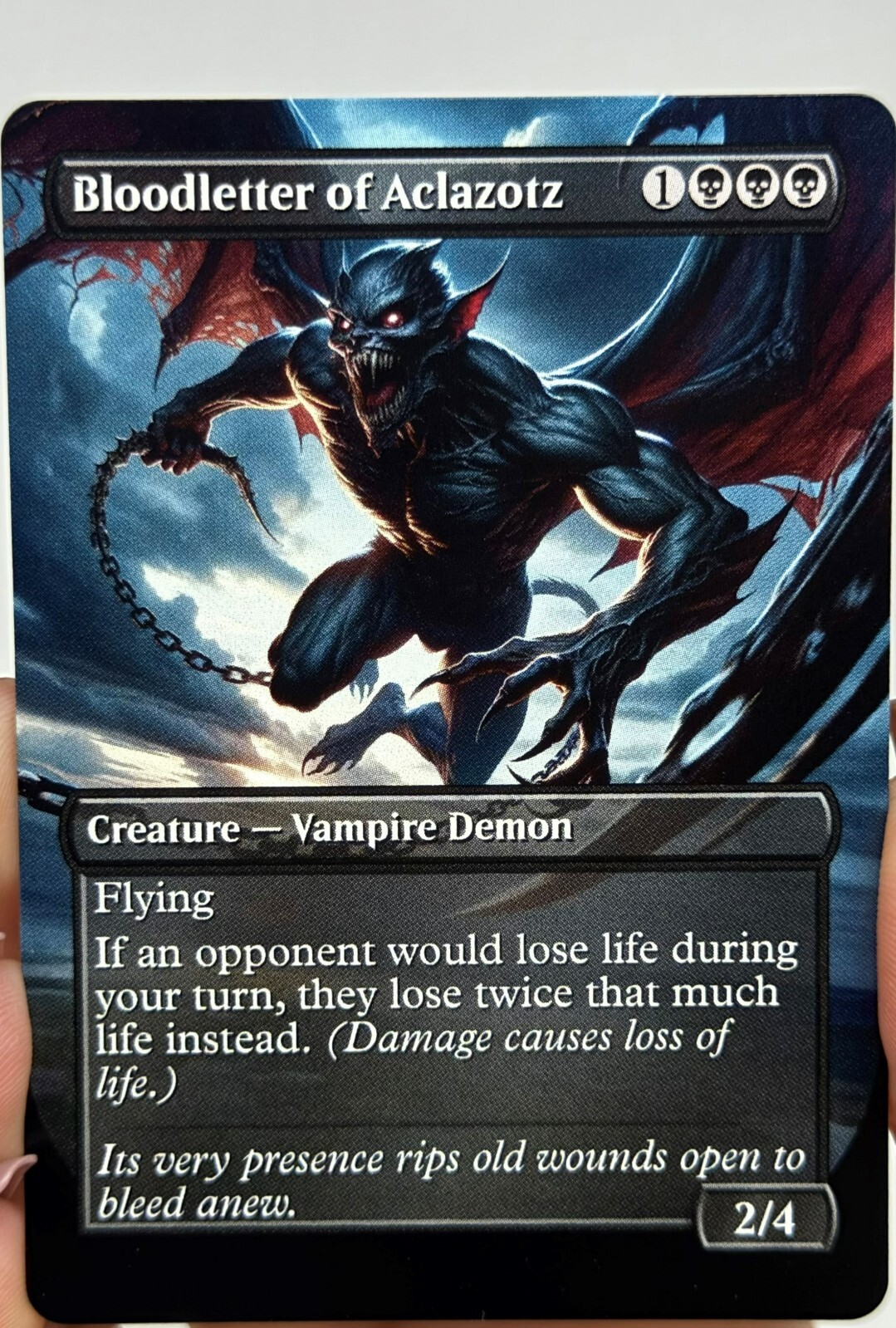 Bloodletter of Aclazotz Swarm Proxy Card with Custom designed art