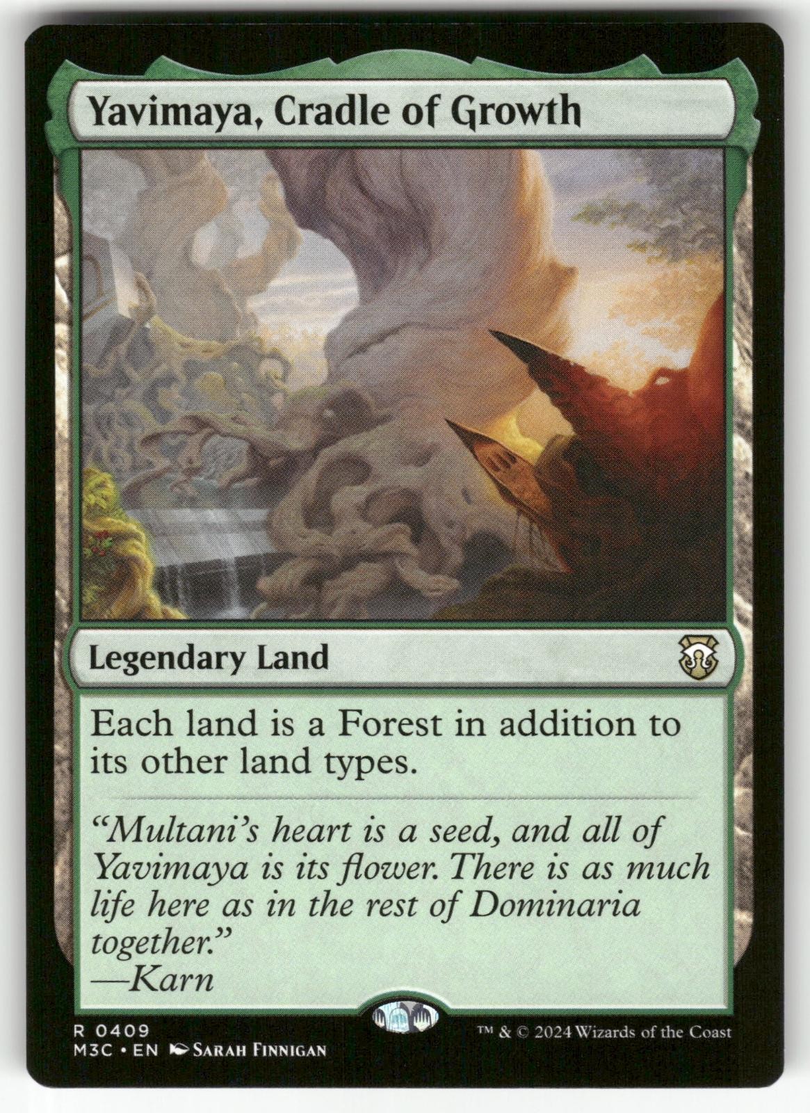 Yavimaya, Cradle of Growth 409 Commander: Modern Horizons 3 Magic MTG NM Yavimaya, Cradle of Growth 409 Commander: Modern Horizons 3 Magic MTG NM