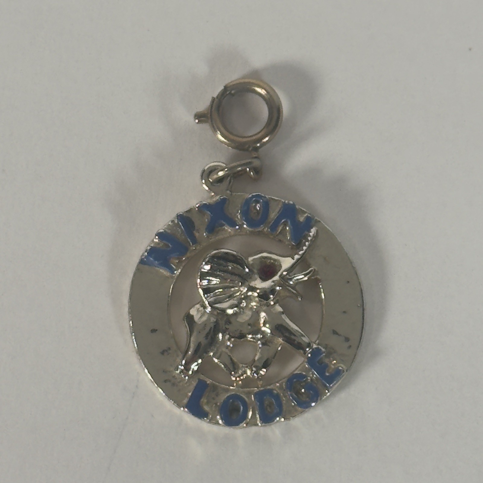 1960 Nixon Lodge Republican Campaign Charm GOP Elephant Political Jewelry