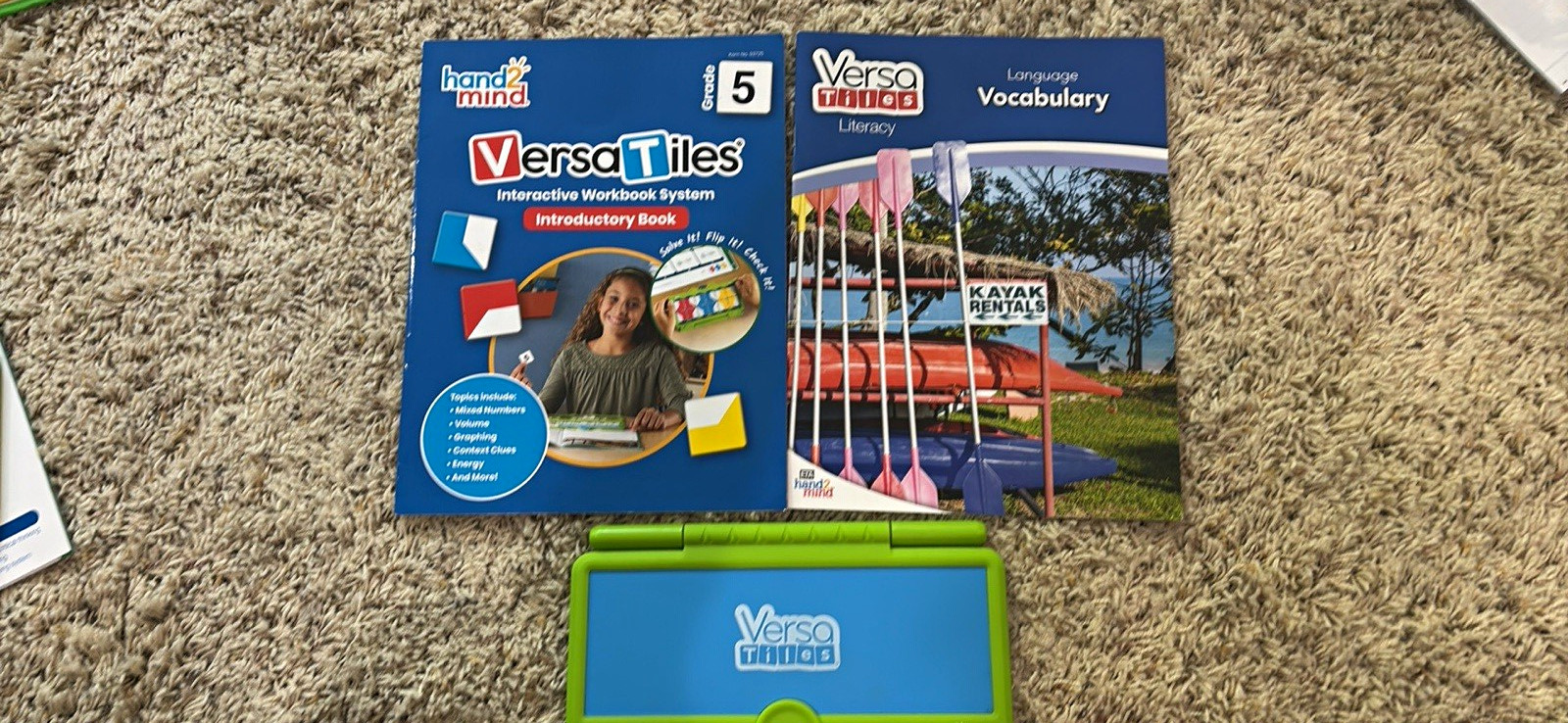 Hand2mind VersaTiles Interactive Math Workbook System Grade 5 Ages 9-12 Hand2mind VersaTiles Interactive Math Workbook System Grade 5 Ages 9-12